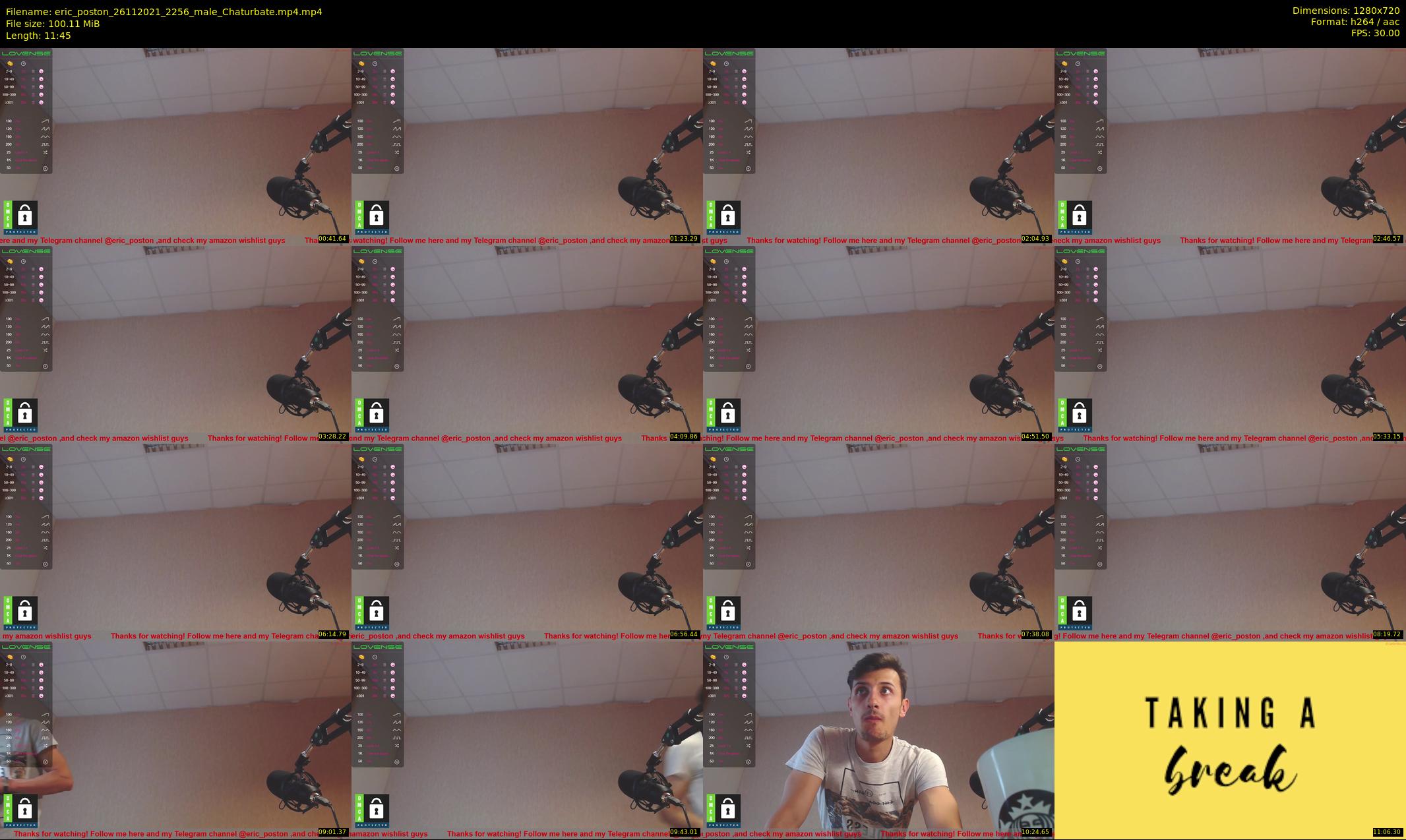 eric_poston — 12 minute Chaturbate male cam show recording, 720p, Nov 26, 2021