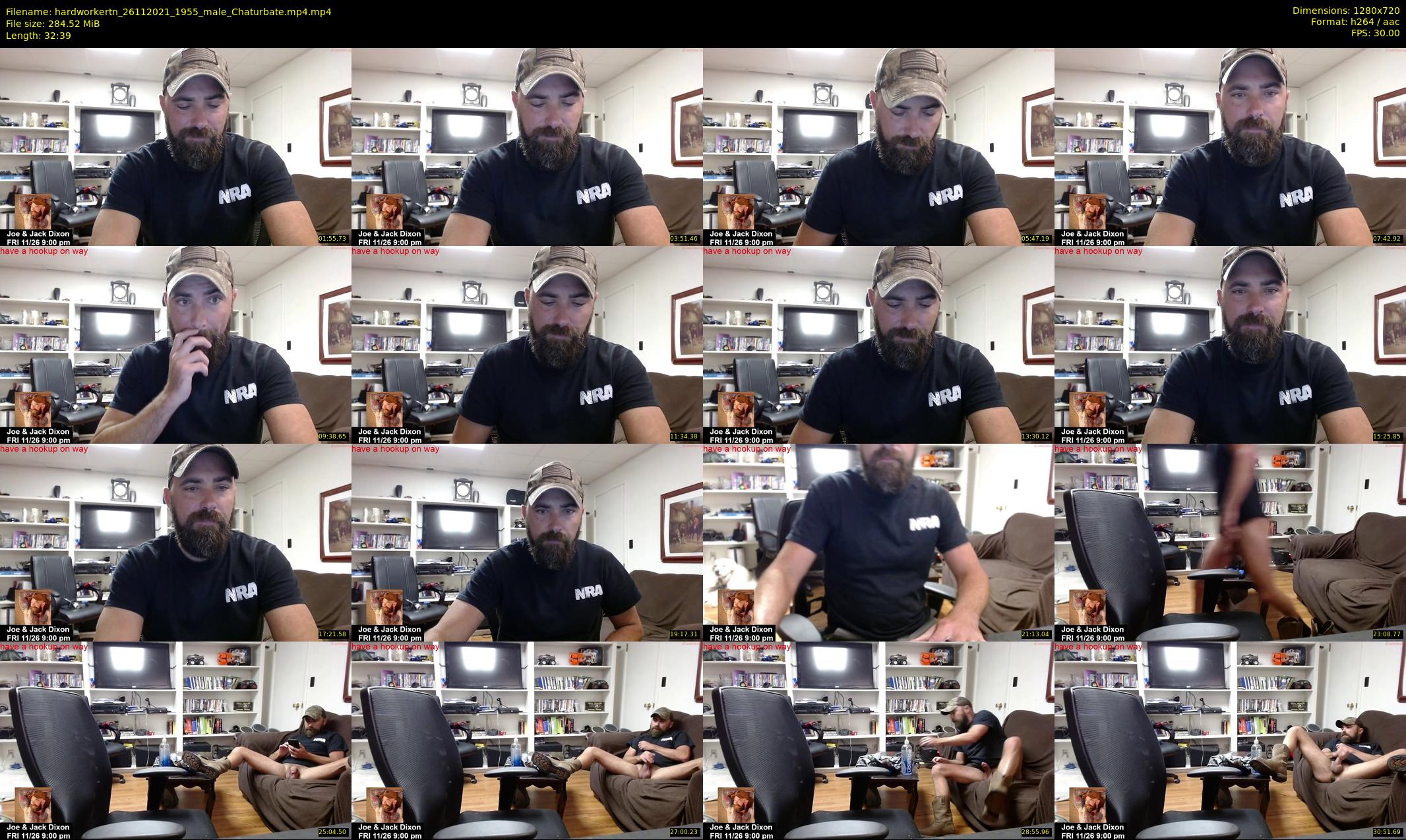 hardworkertn — 33 minute Chaturbate male cam show recording, 720p, Nov 26, 2021