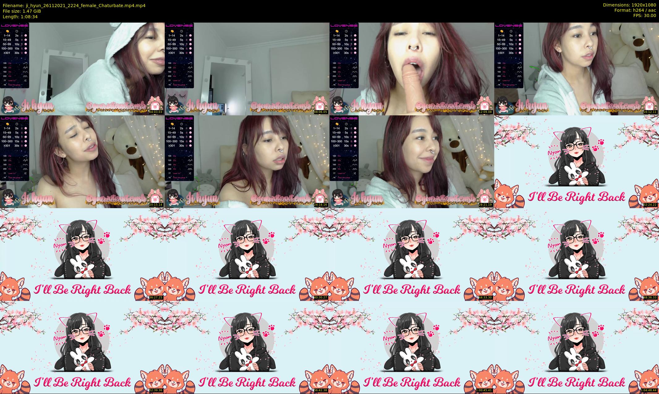 ji_hyun — 69 minute Chaturbate female cam show recording, 1080p, Nov 26, 2021