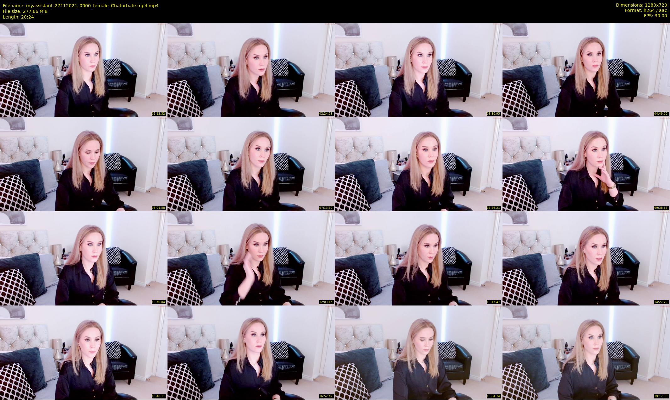 myassistant — 21 minute Chaturbate female cam show recording, 720p, Nov 27, 2021