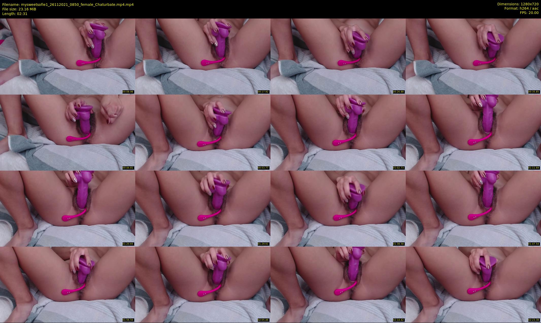 mysweetsofie1 — 3 minute Chaturbate female cam show recording, 720p, Nov 26, 2021
