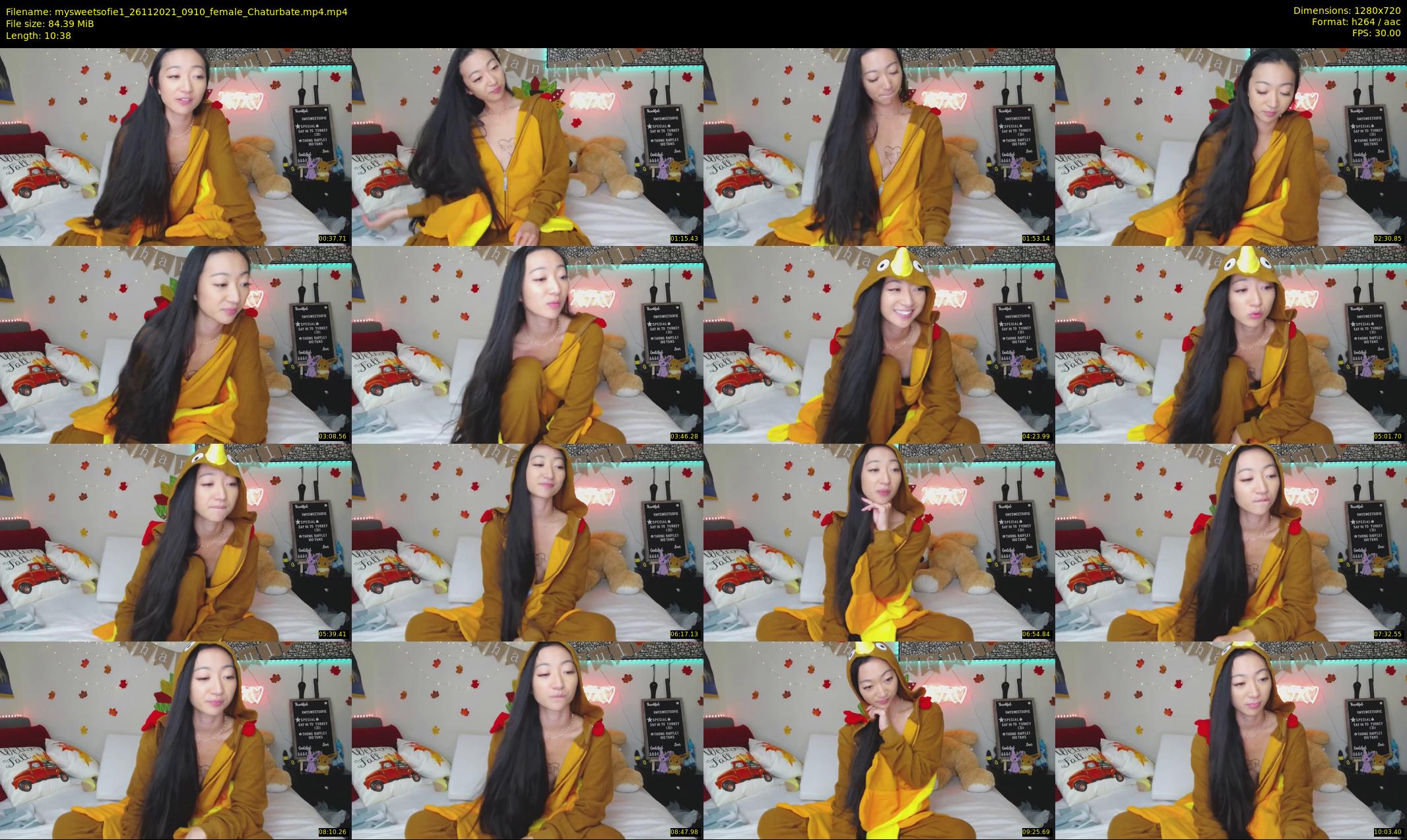 mysweetsofie1 — 11 minute Chaturbate female cam show recording, 720p, Nov 26, 2021