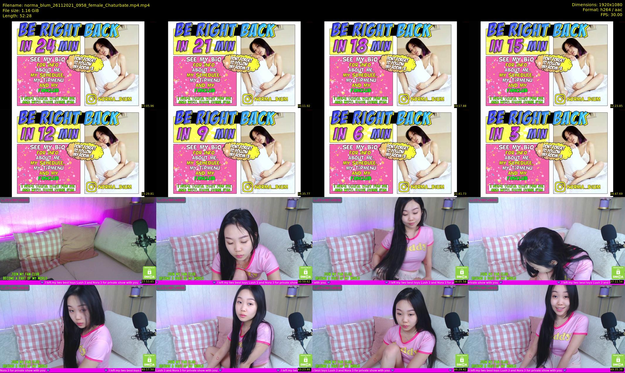 norma_blum — 53 minute Chaturbate female cam show recording, 1080p, Nov 26, 2021