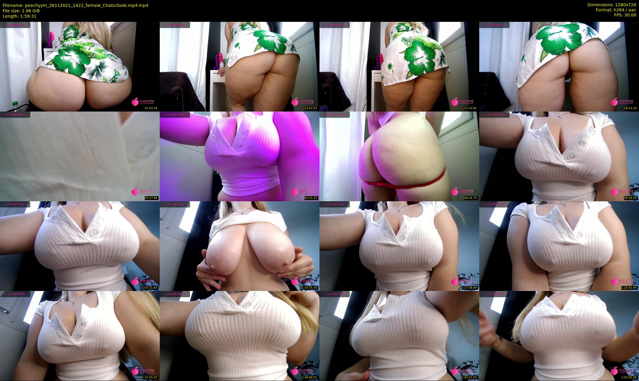 peachyym — 120 minute Chaturbate female cam show recording, 720p, Nov 26, 2021