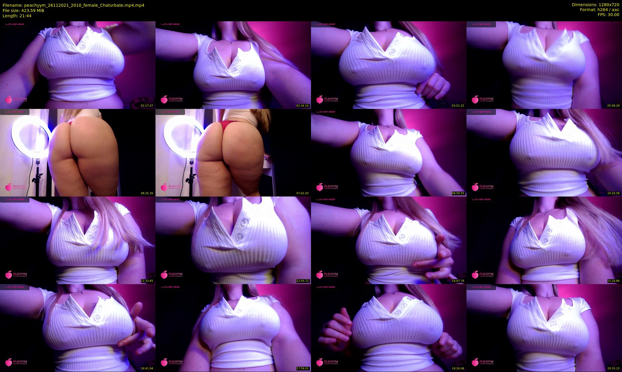 peachyym — 22 minute Chaturbate female cam show recording, 720p, Nov 26, 2021
