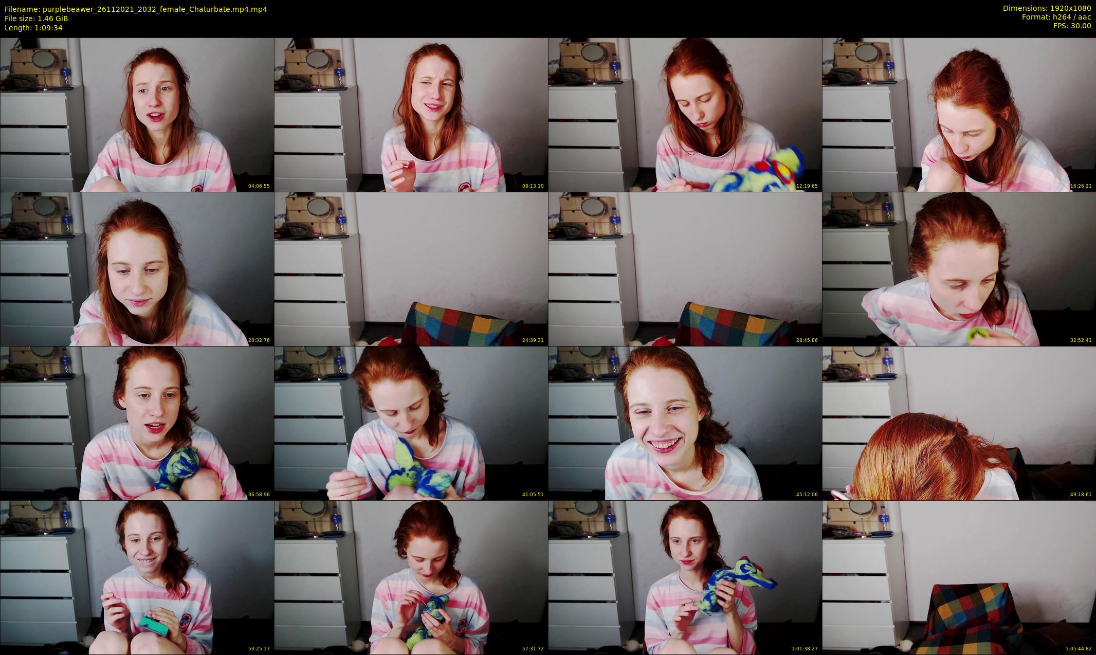 purplebeawer — 70 minute Chaturbate female cam show recording, 1080p, Nov 26, 2021
