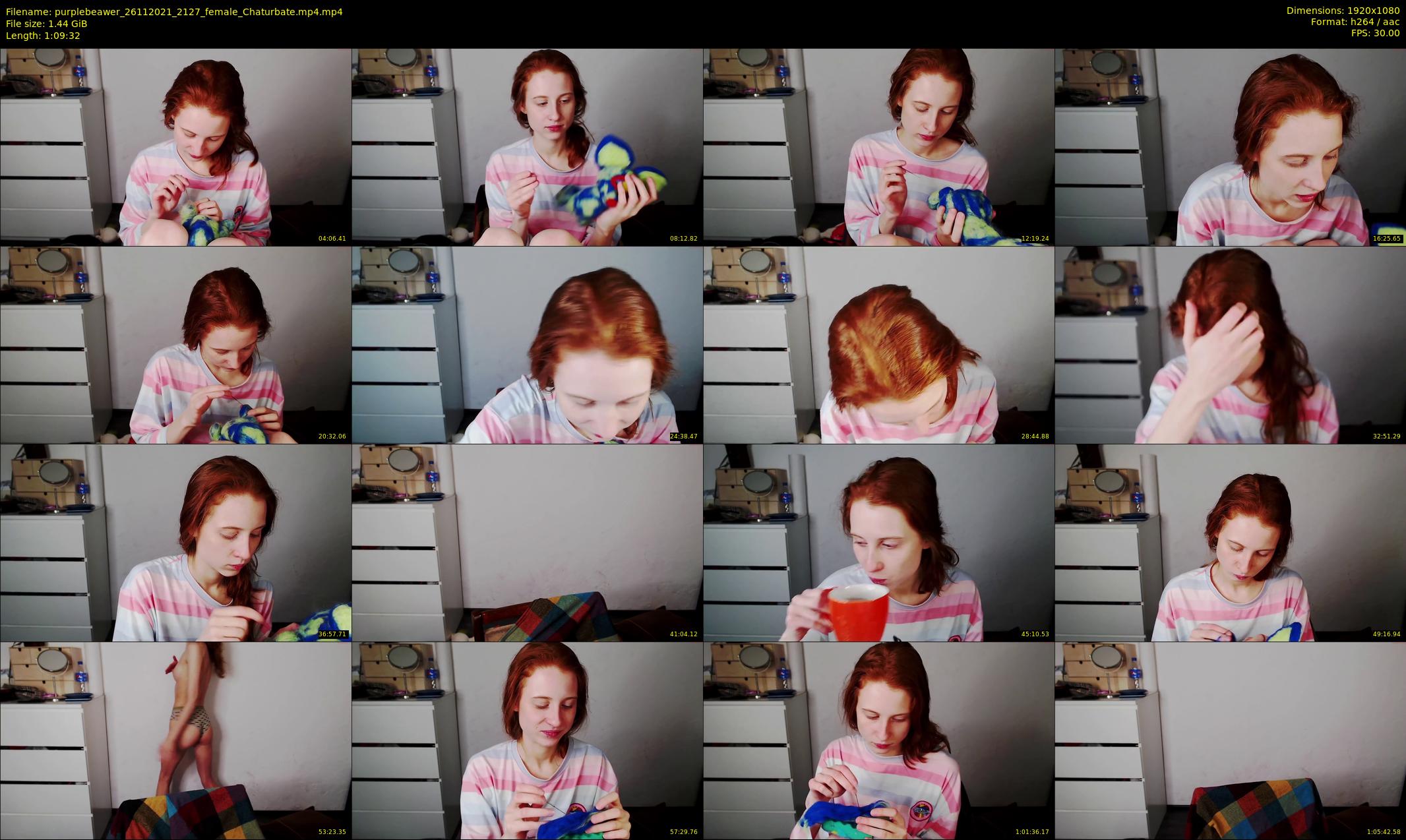 purplebeawer — 70 minute Chaturbate female cam show recording, 1080p, Nov 26, 2021
