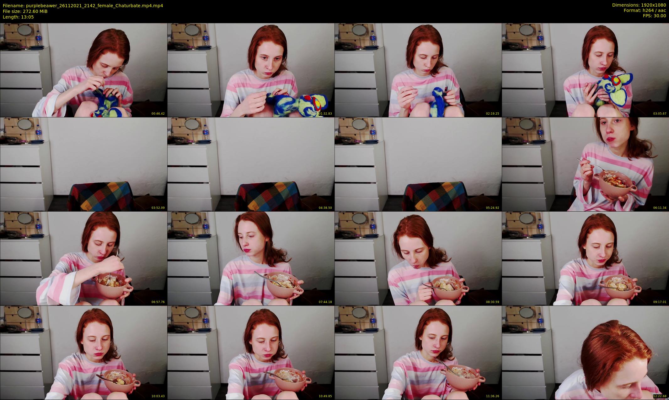 purplebeawer — 14 minute Chaturbate female cam show recording, 1080p, Nov 26, 2021