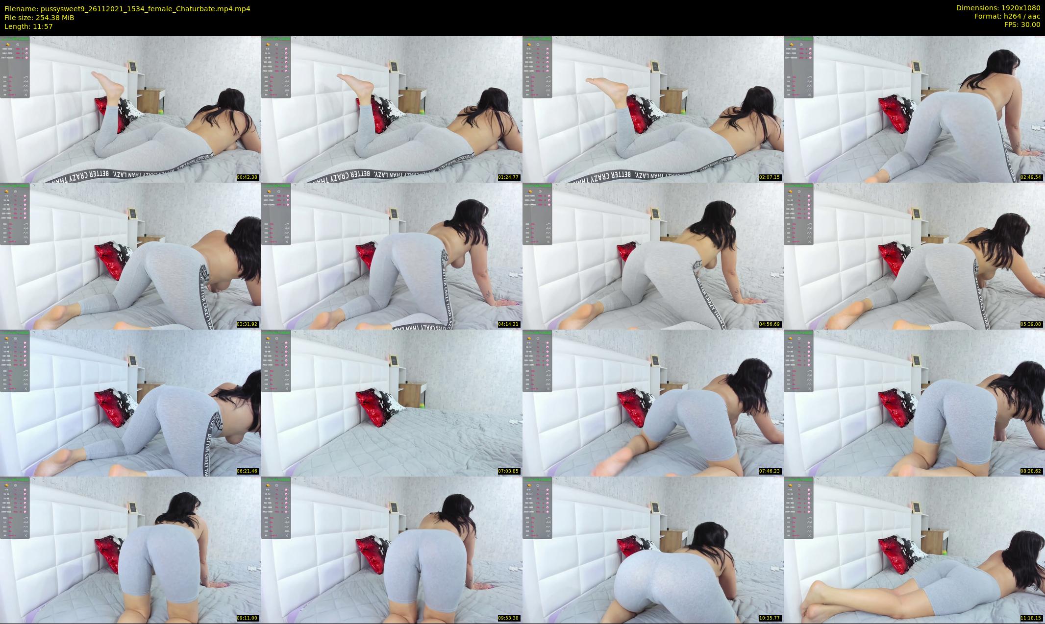 pussysweet9 — 12 minute Chaturbate female cam show recording, 1080p, Nov 26, 2021