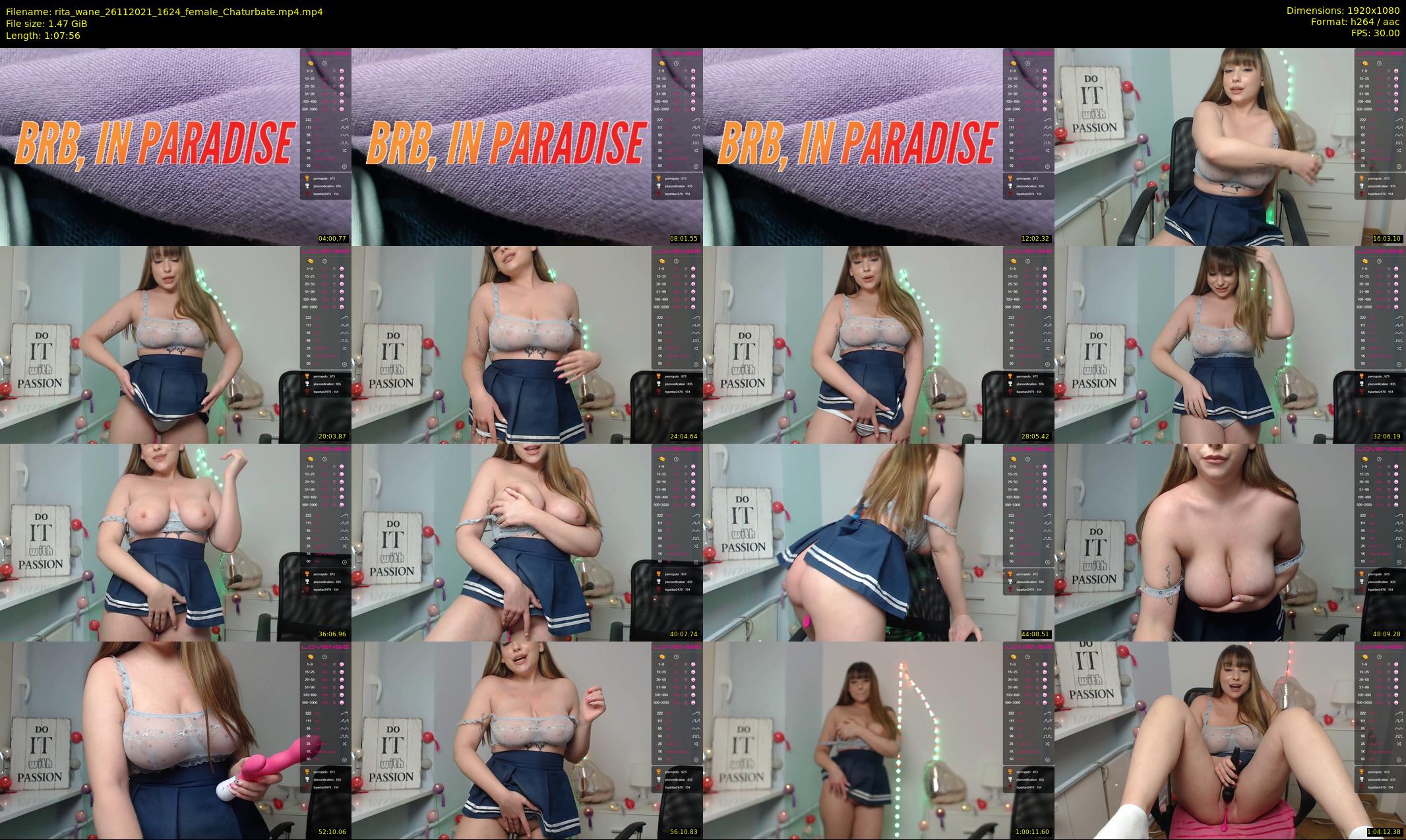 rita_wane — 68 minute Chaturbate female cam show recording, 1080p, Nov 26, 2021