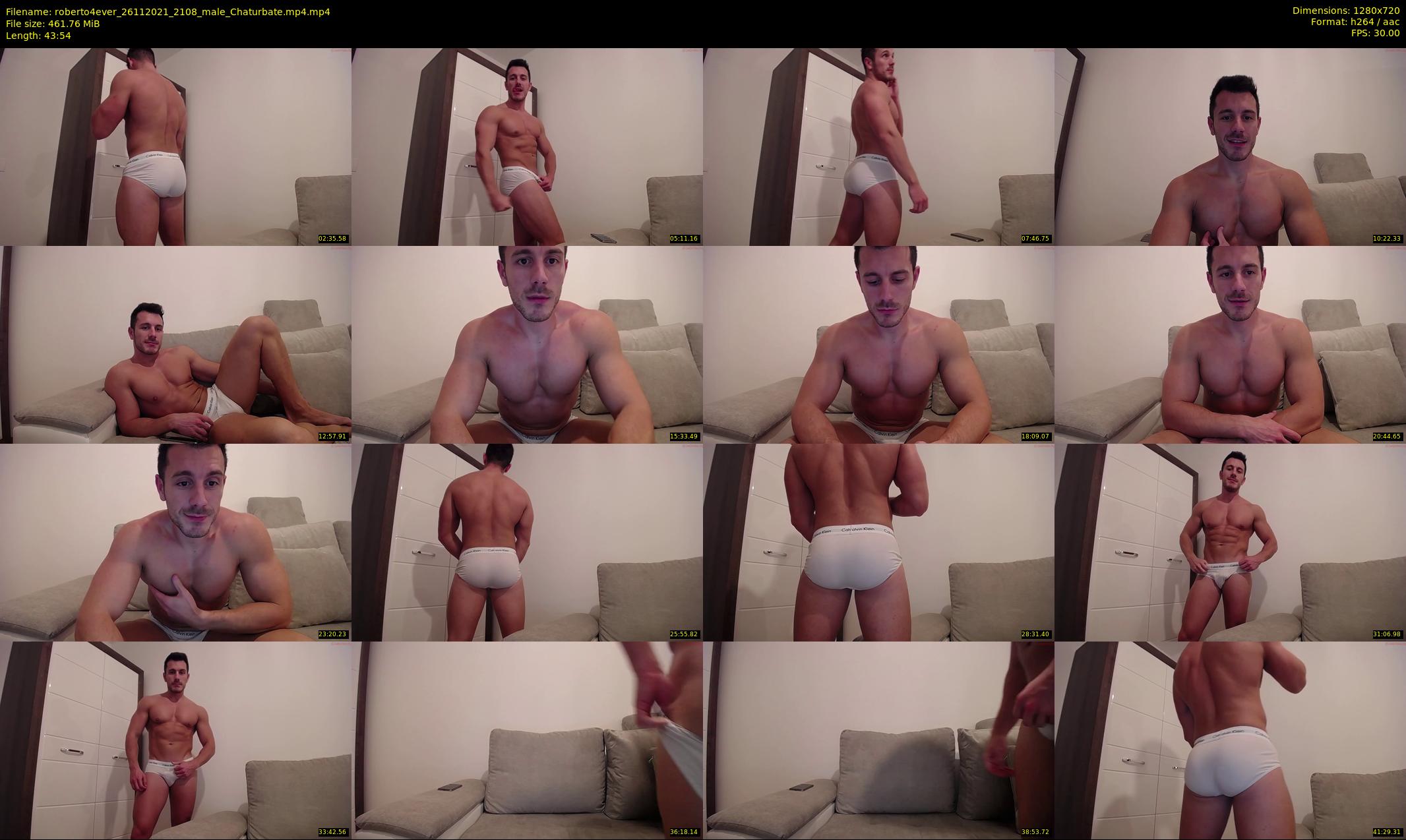 roberto4ever — 44 minute Chaturbate male cam show recording, 720p, Nov 26, 2021