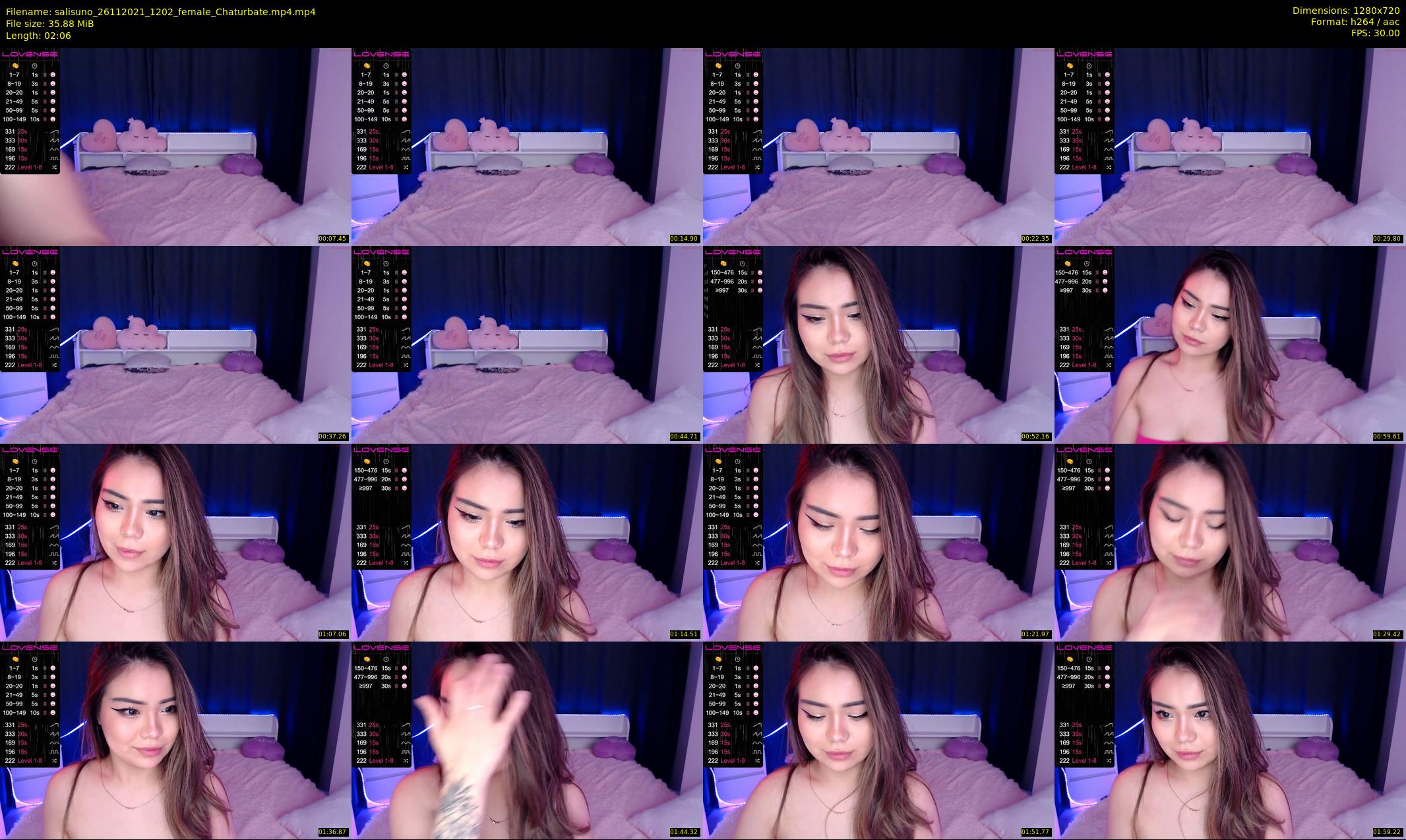 salisuno — 3 minute Chaturbate female cam show recording, 720p, Nov 26, 2021