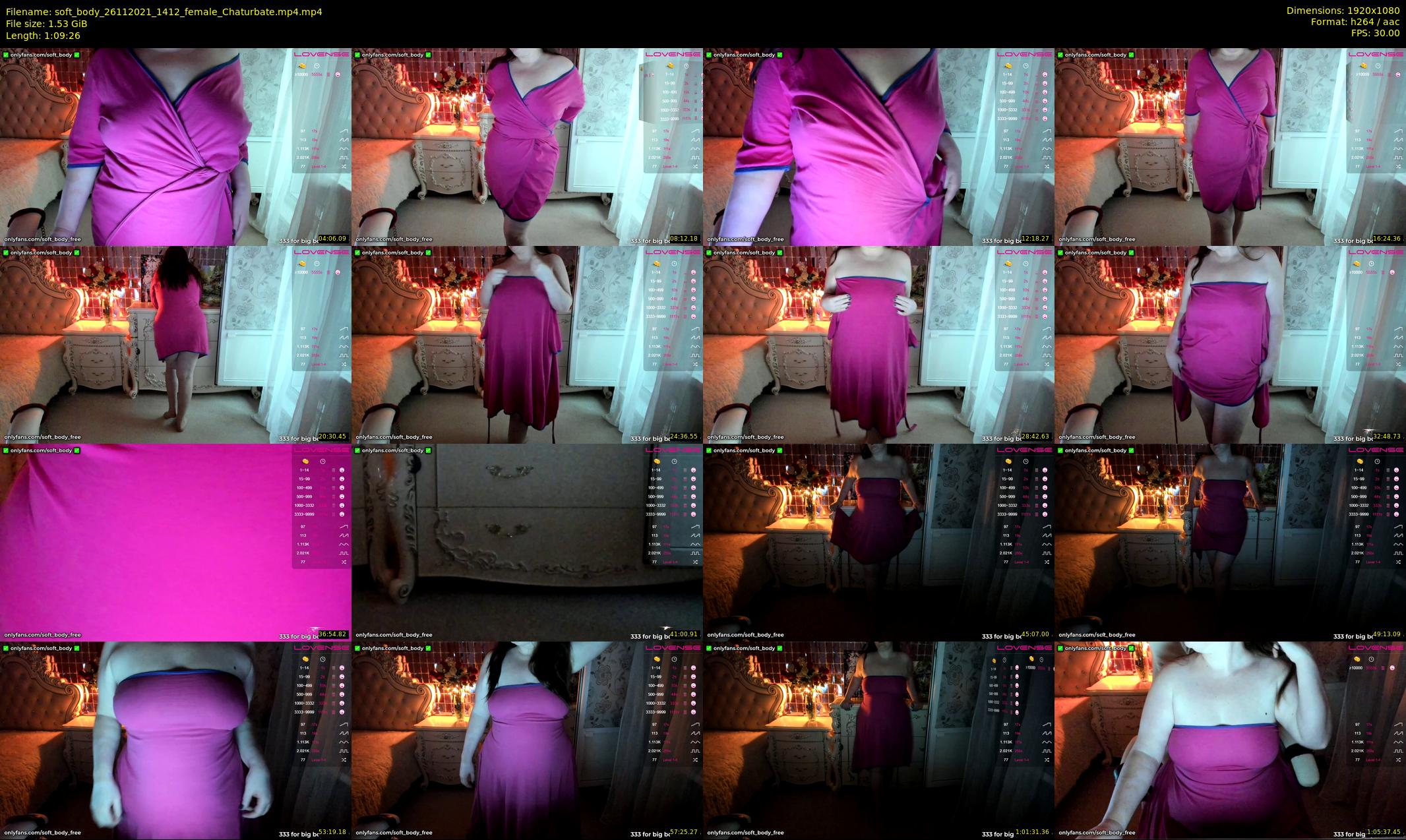 soft_body — 70 minute Chaturbate female cam show recording, 1080p, Nov 26, 2021