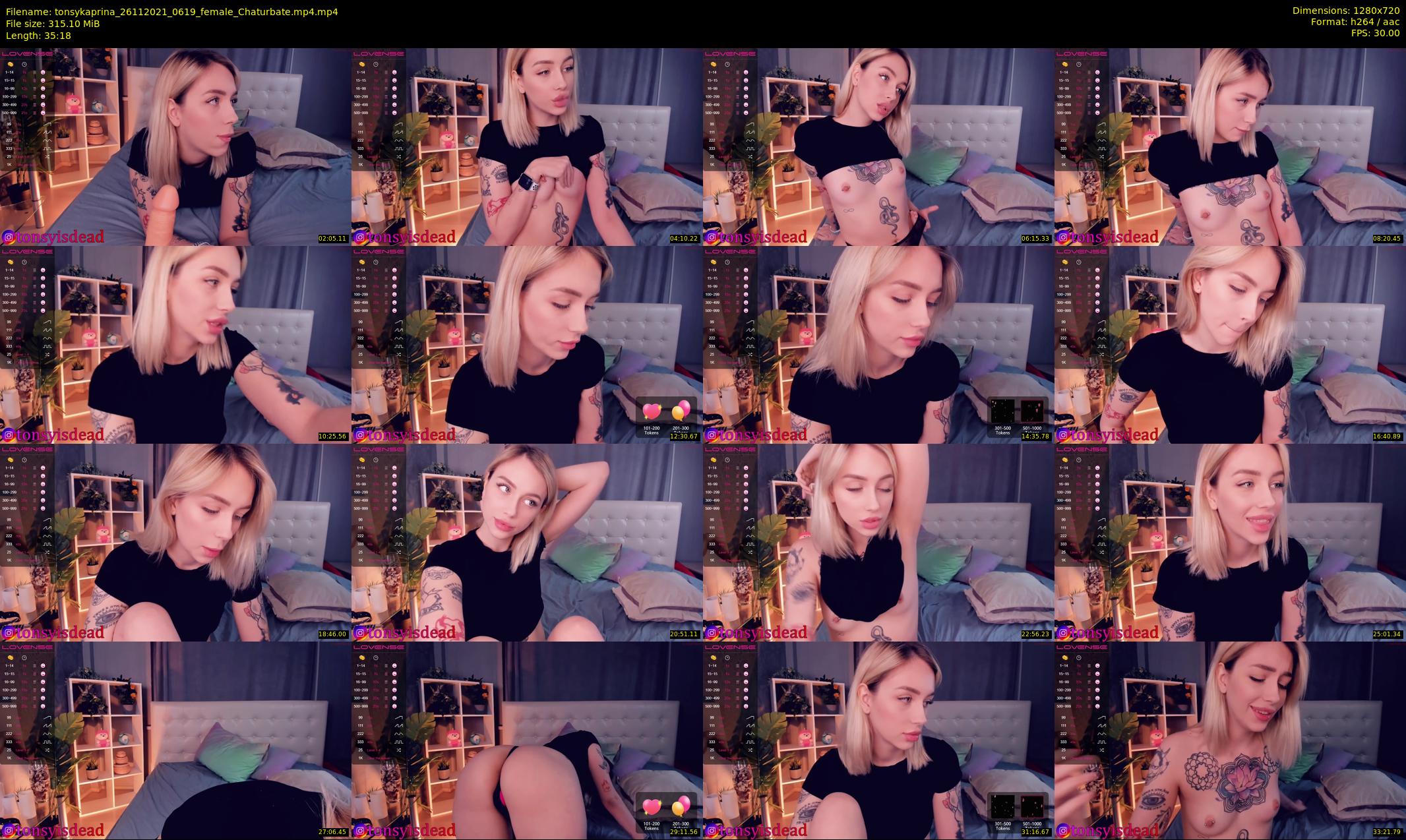tonsykaprina — 36 minute Chaturbate couple cam show recording, 720p, Nov 26, 2021