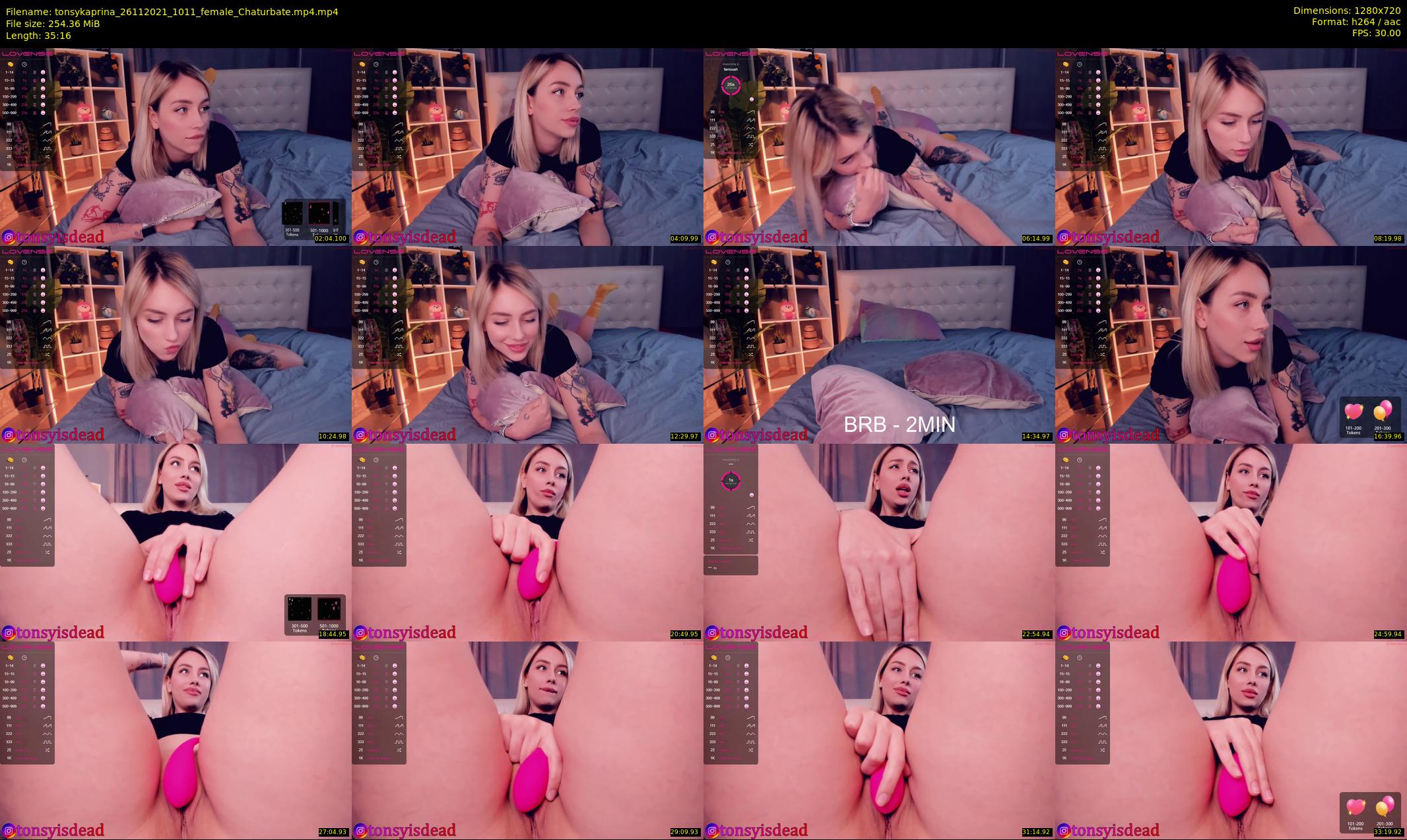 tonsykaprina — 36 minute Chaturbate couple cam show recording, 720p, Nov 26, 2021