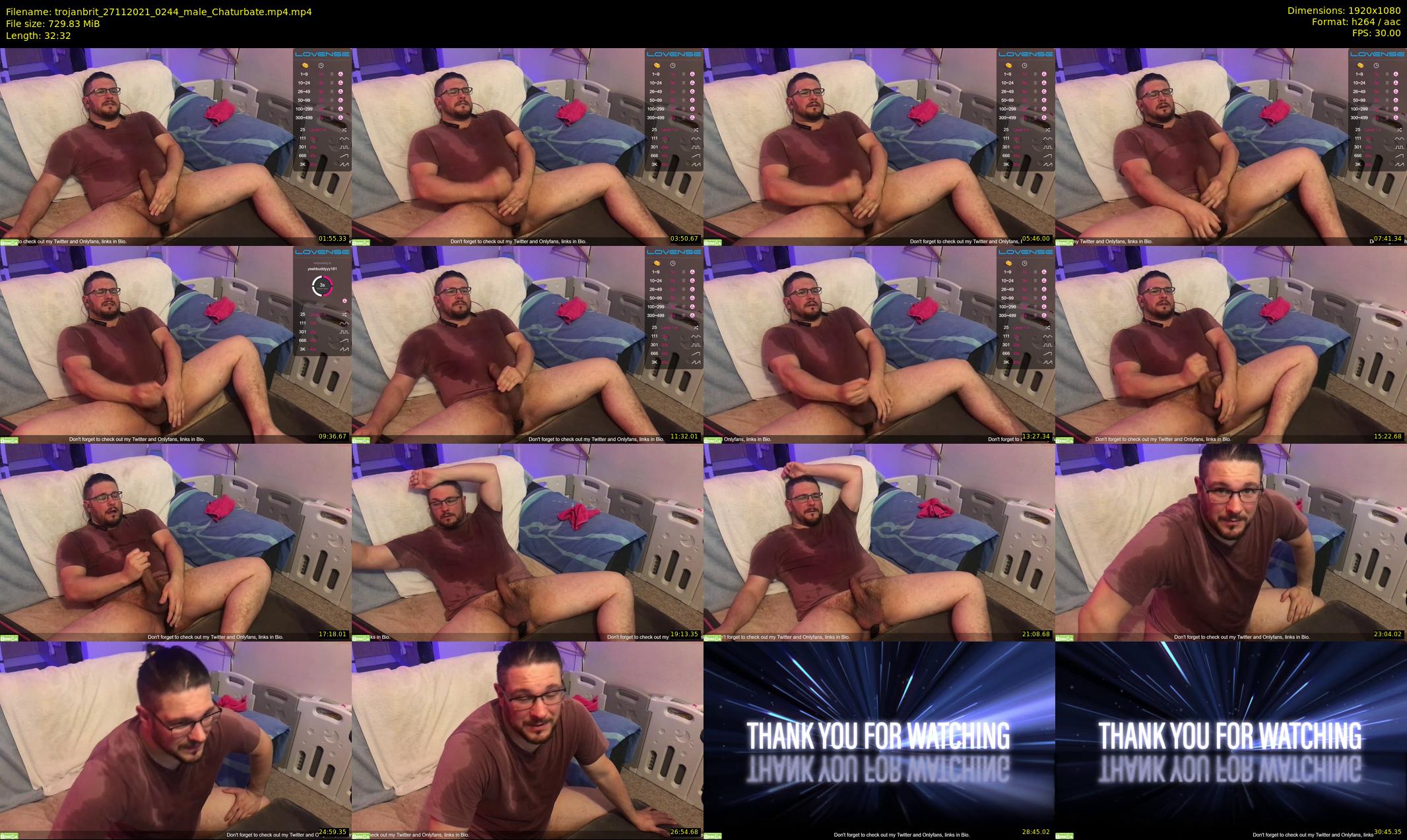 trojanbrit — 33 minute Chaturbate male cam show recording, 1080p, Nov 27, 2021