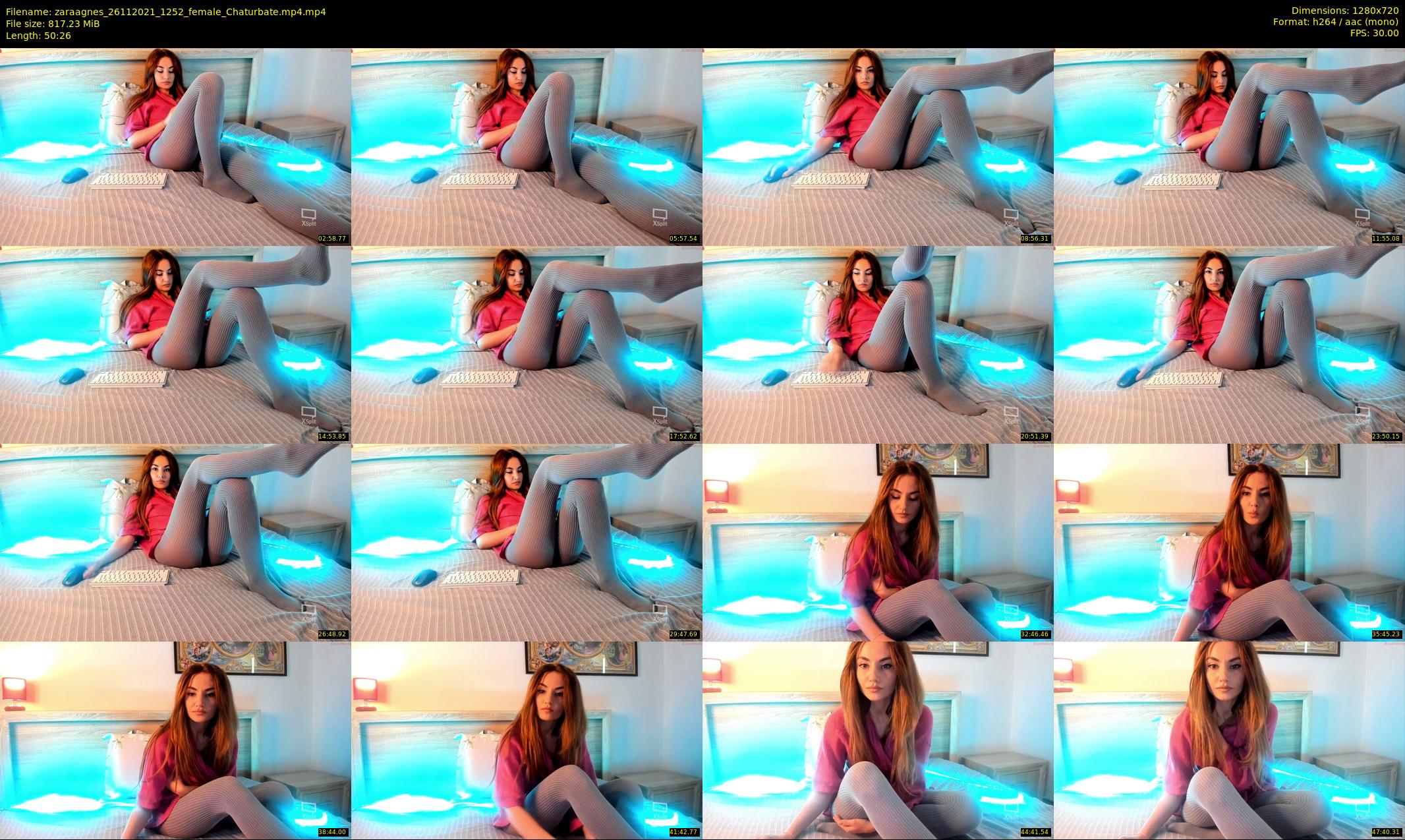 zaraagnes — 51 minute Chaturbate female cam show recording, 720p, Nov 26, 2021
