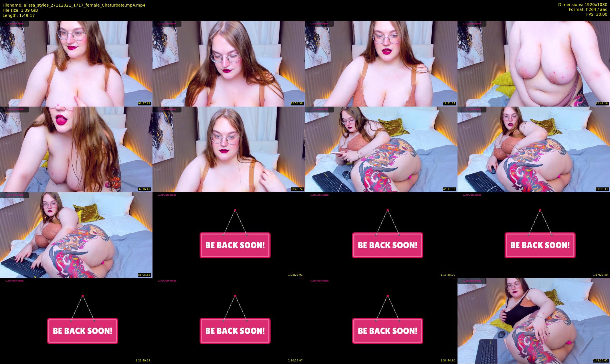 alissa_styles — 110 minute Chaturbate female cam show recording, 1080p, Nov 27, 2021