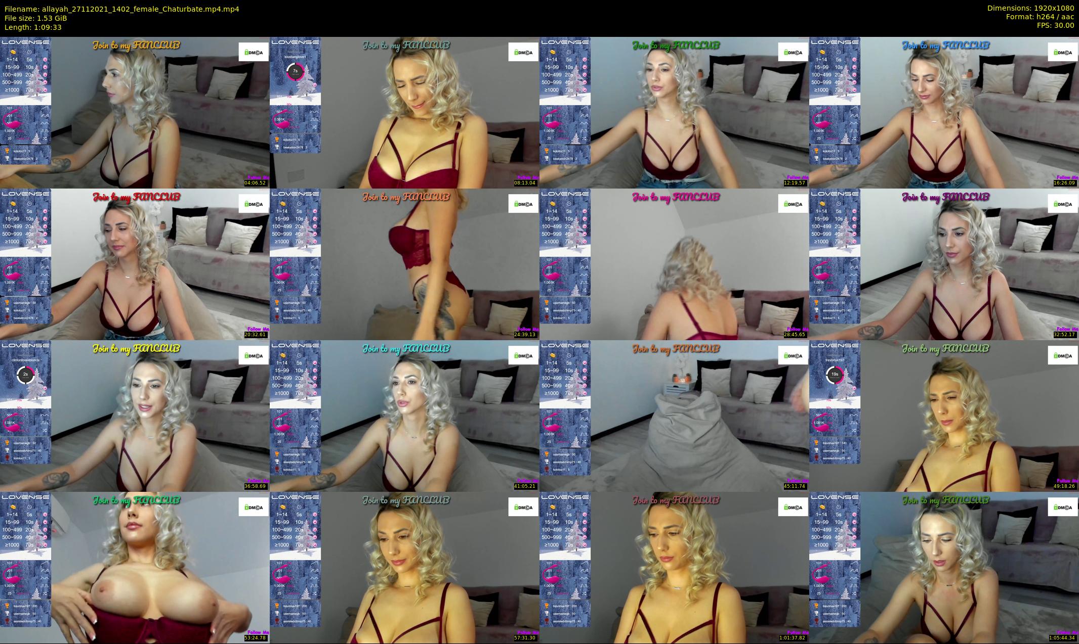 allayah — 70 minute Chaturbate female cam show recording, 1080p, Nov 27, 2021