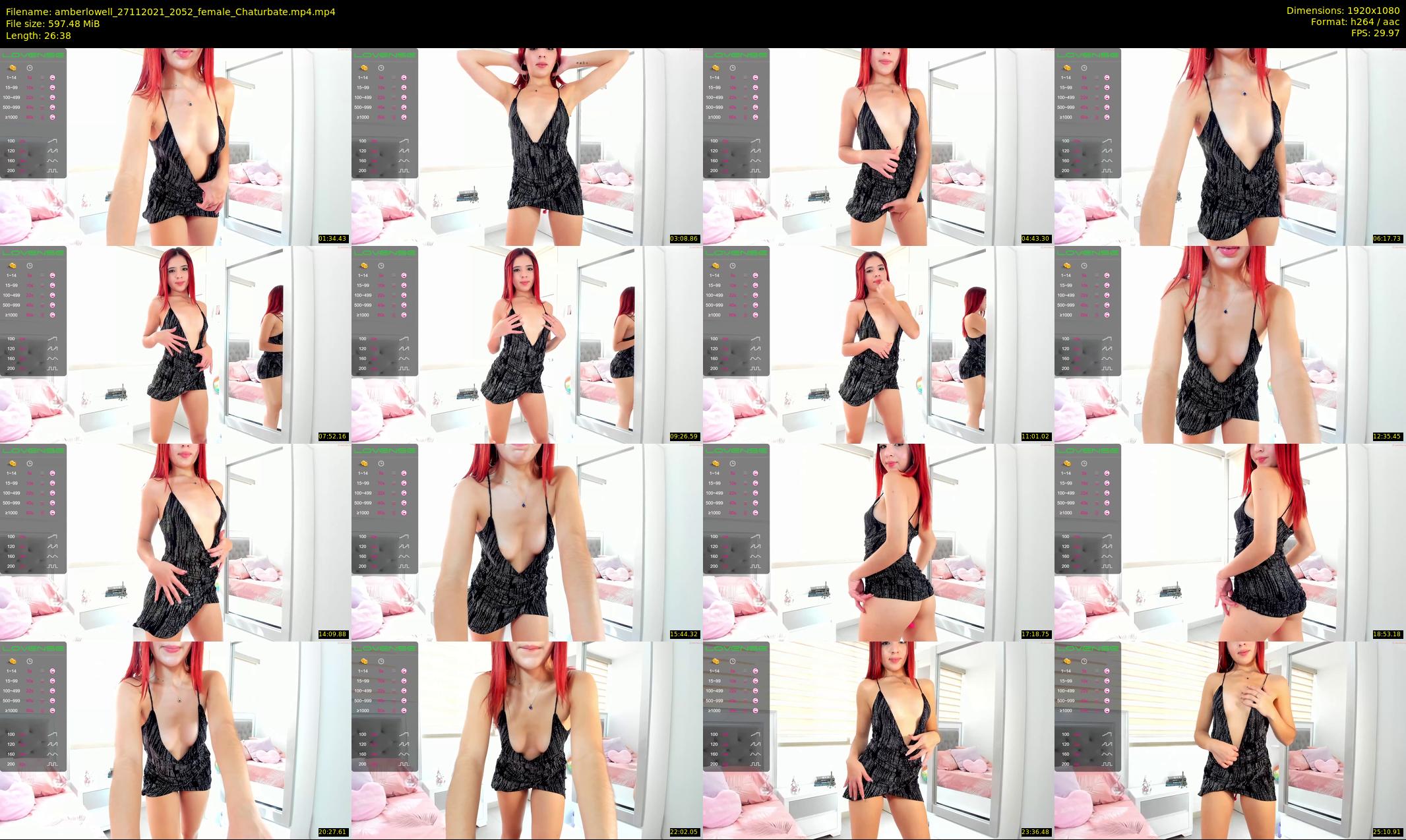 amberlowell — 27 minute Chaturbate female cam show recording, 1080p, Nov 27, 2021
