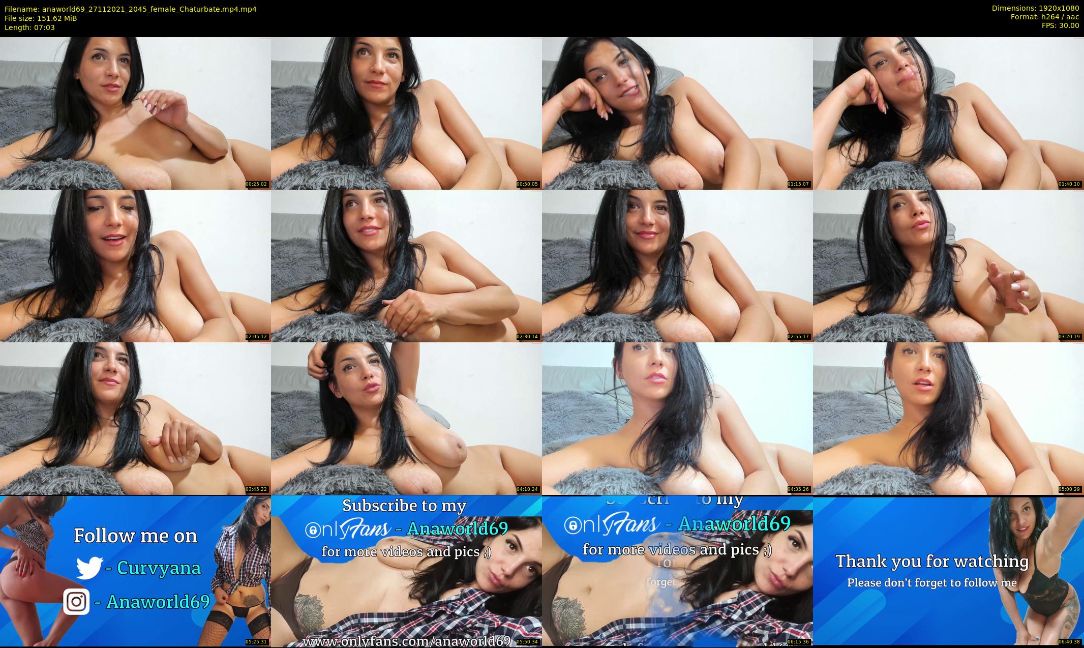 anaworld69 — 8 minute Chaturbate female cam show recording, 1080p, Nov 27, 2021