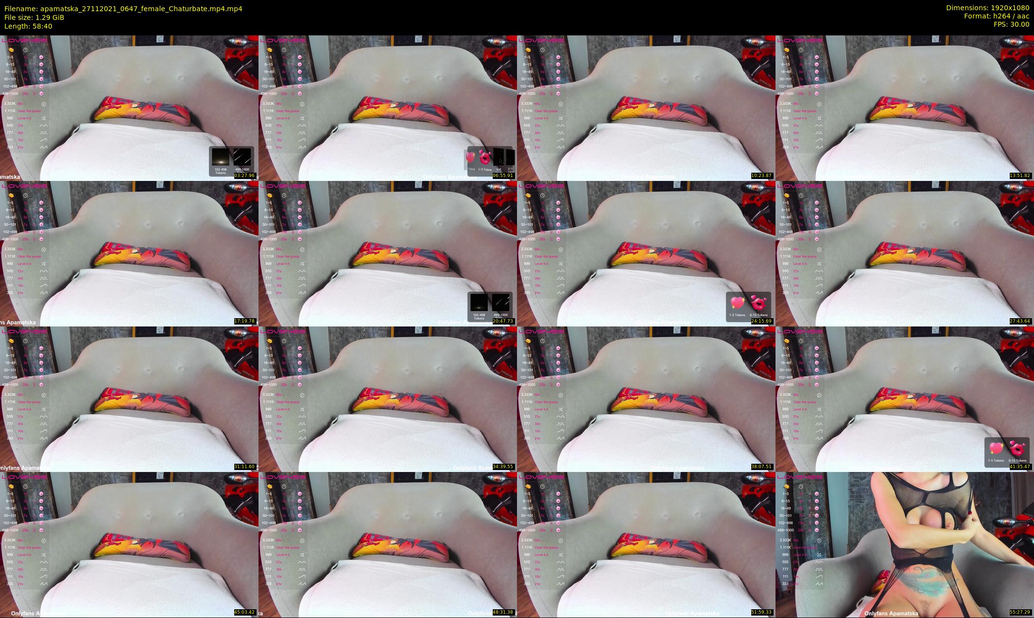 apamatska — 59 minute Chaturbate female cam show recording, 1080p, Nov 27, 2021