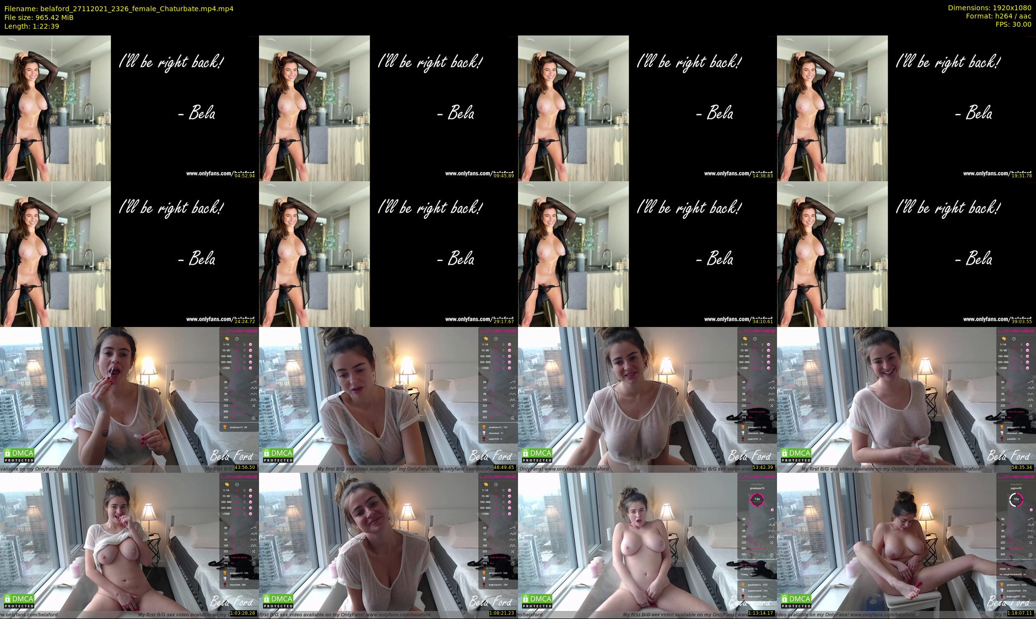 belaford — 83 minute Chaturbate female cam show recording, 1080p, Nov 27, 2021