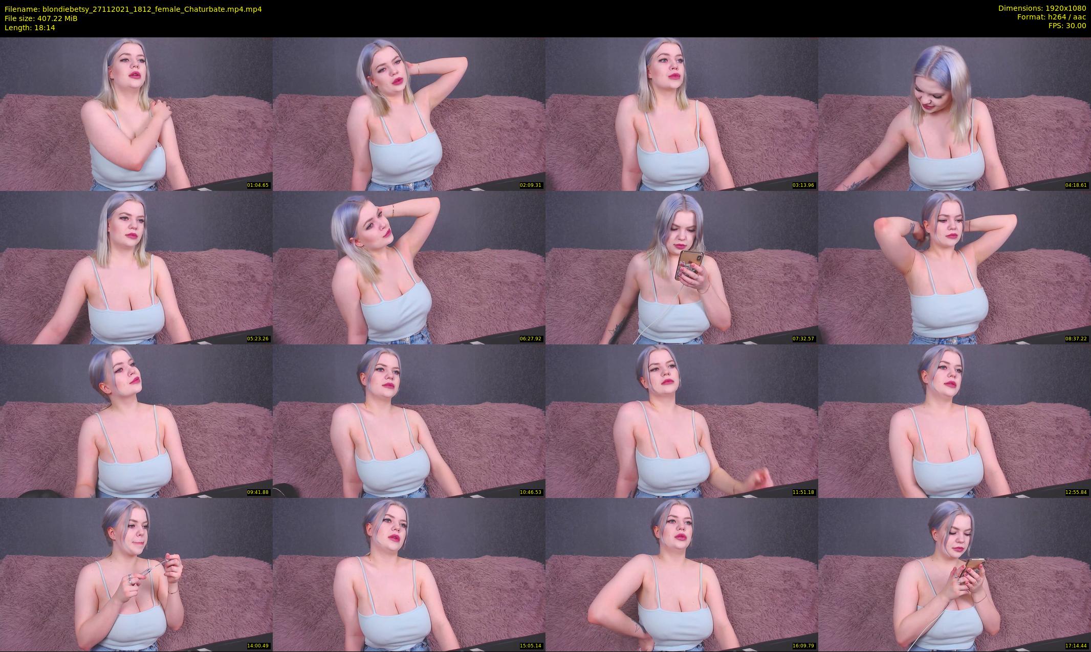 blondiebetsy — 19 minute Chaturbate female cam show recording, 1080p, Nov 27, 2021