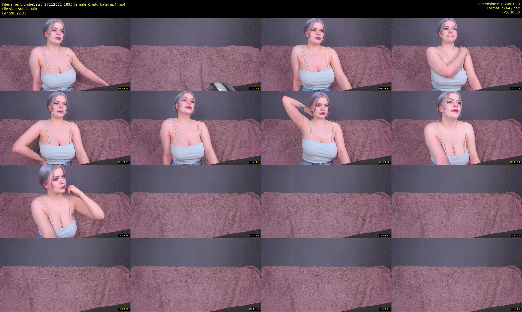 blondiebetsy — 23 minute Chaturbate female cam show recording, 1080p, Nov 27, 2021