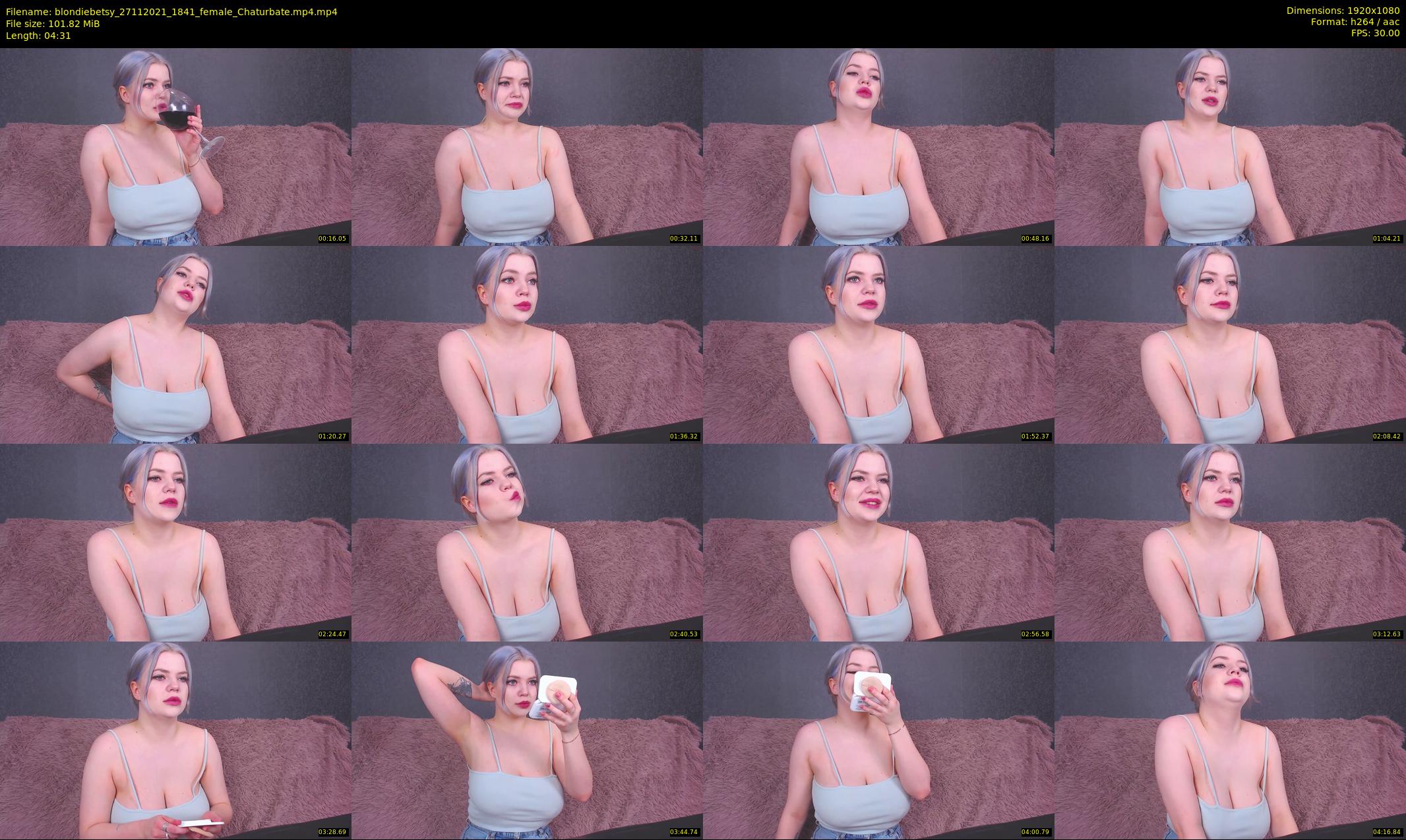 blondiebetsy — 5 minute Chaturbate female cam show recording, 1080p, Nov 27, 2021
