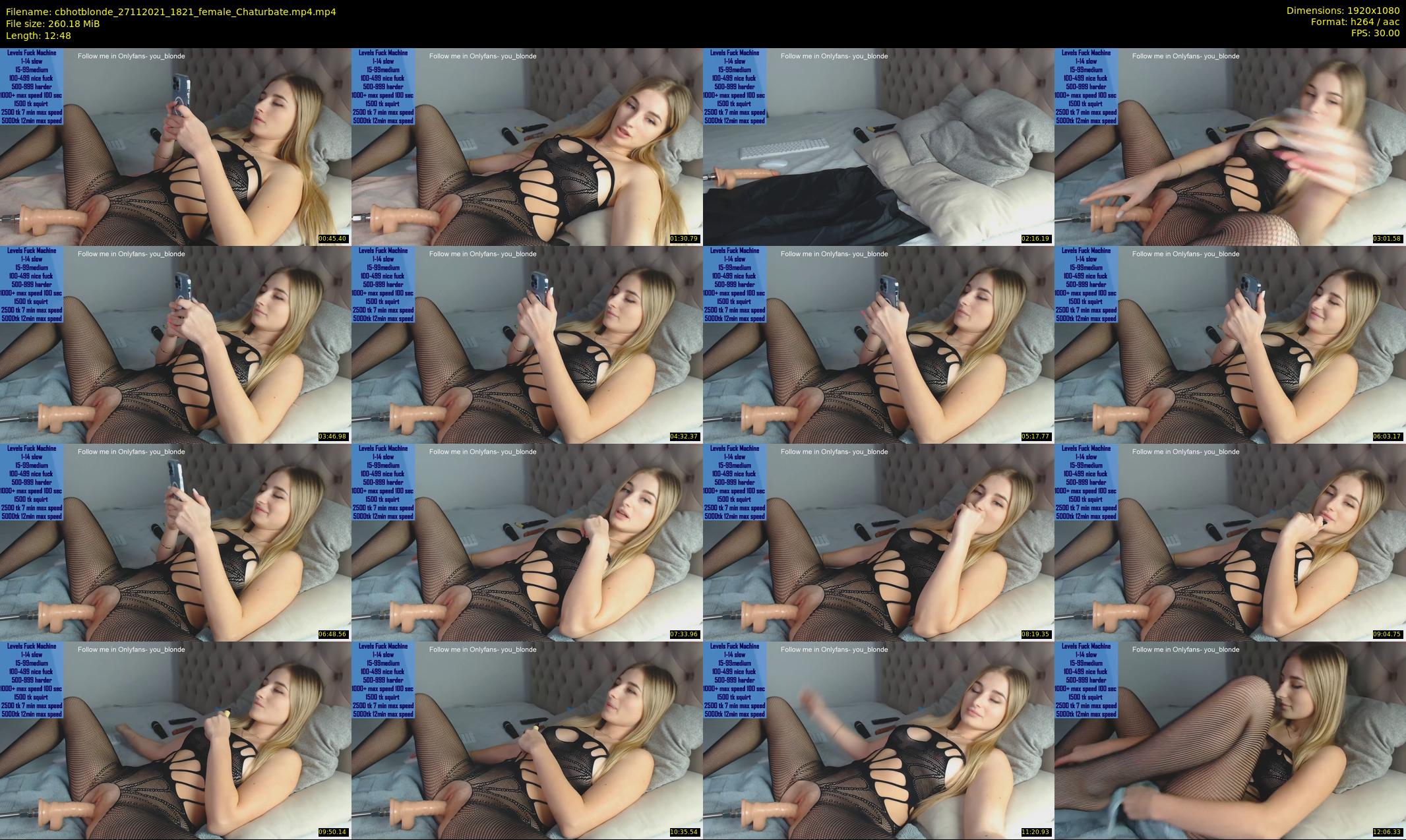 cbhotblonde — 13 minute Chaturbate female cam show recording, 1080p, Nov 27, 2021