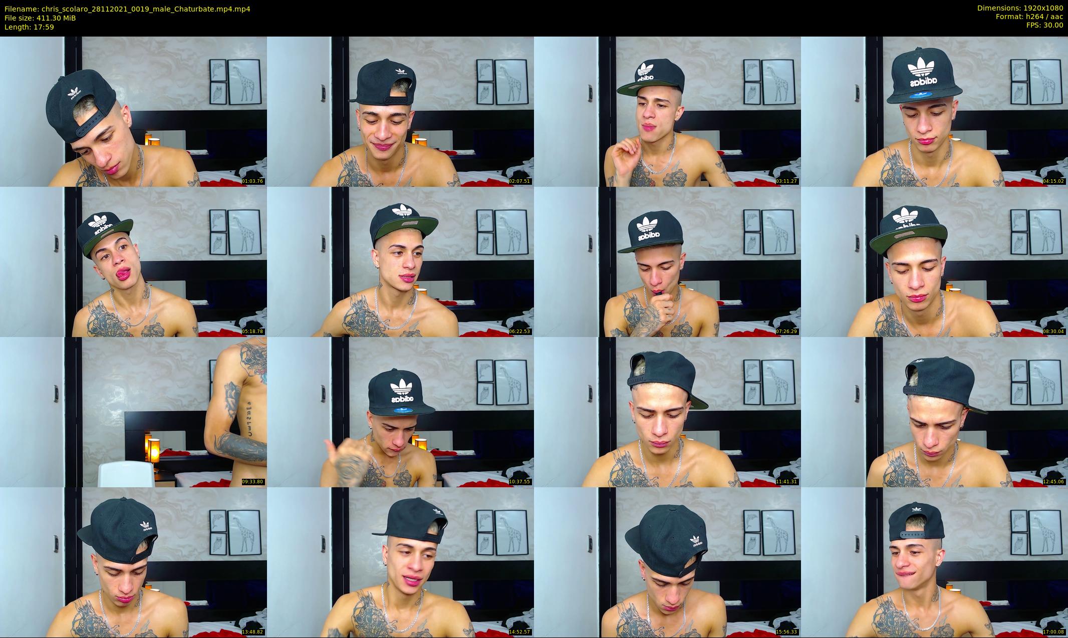chris_scolaro — 18 minute Chaturbate male cam show recording, 1080p, Nov 28, 2021
