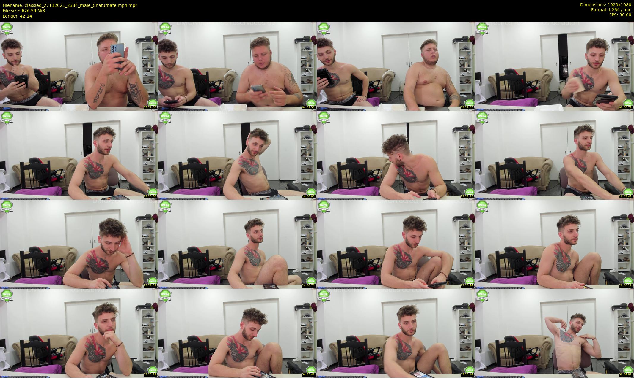 classied — 43 minute Chaturbate male cam show recording, 1080p, Nov 27, 2021