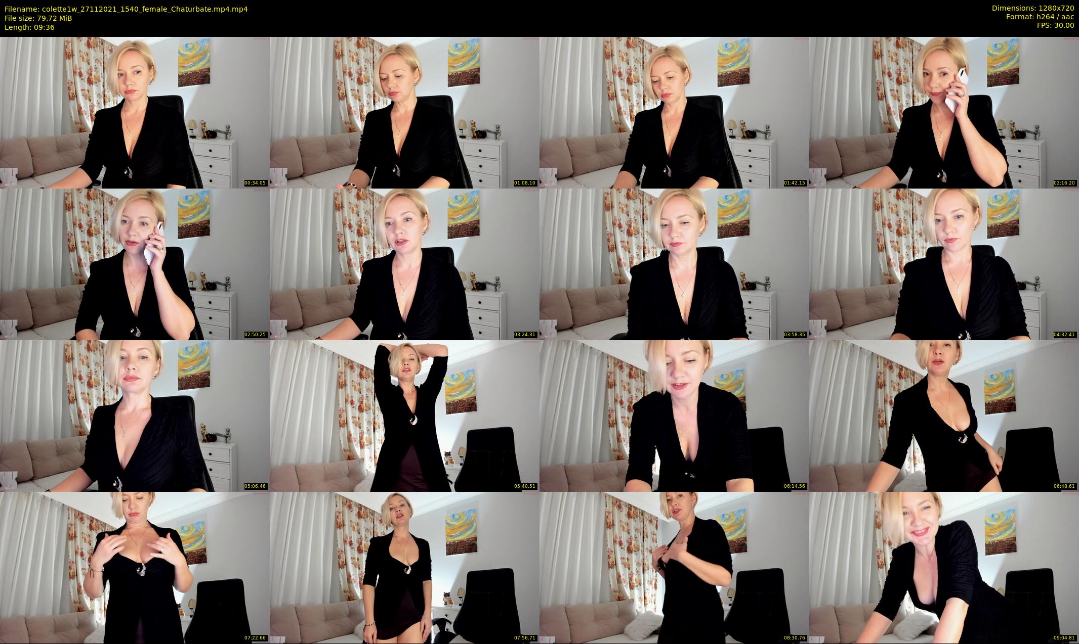 colette1w — 10 minute Chaturbate female cam show recording, 720p, Nov 27, 2021