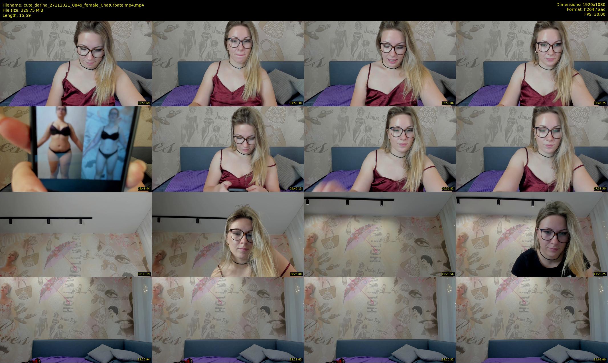 cute_darina — 16 minute Chaturbate female cam show recording, 1080p, Nov 27, 2021