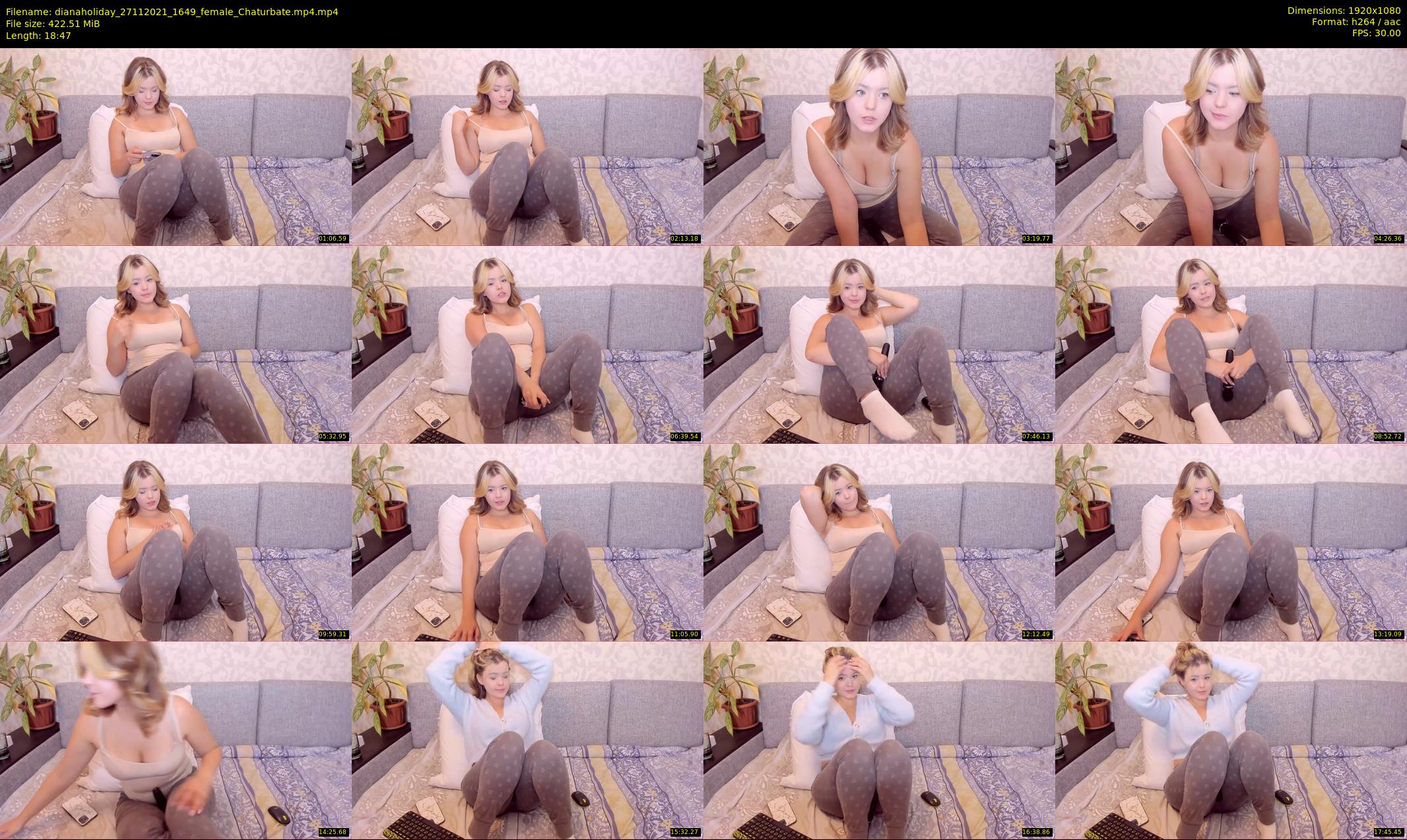 dianaholiday — 19 minute Chaturbate female cam show recording, 1080p, Nov 27, 2021