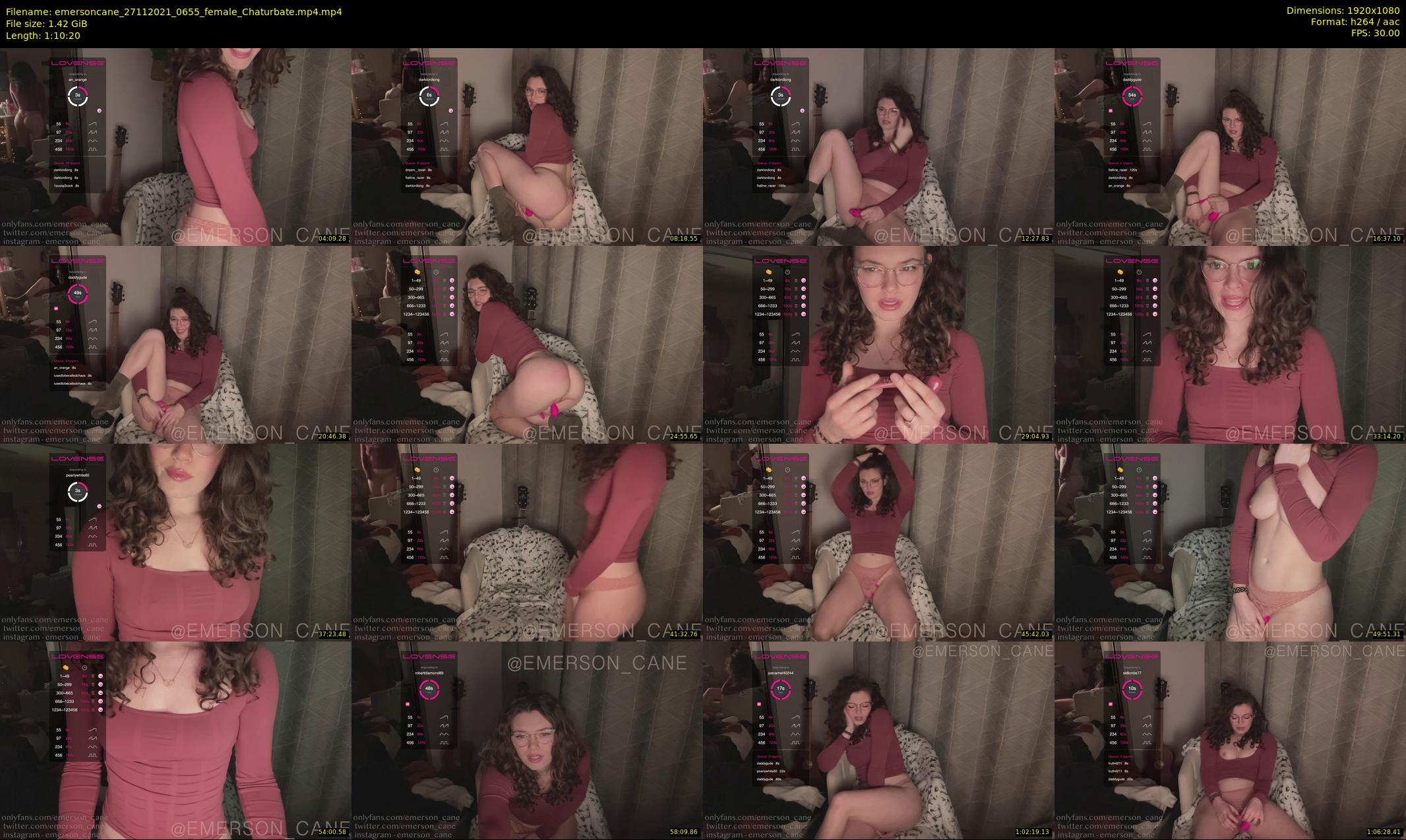 emersoncane — 71 minute Chaturbate female cam show recording, 1080p, Nov 27, 2021