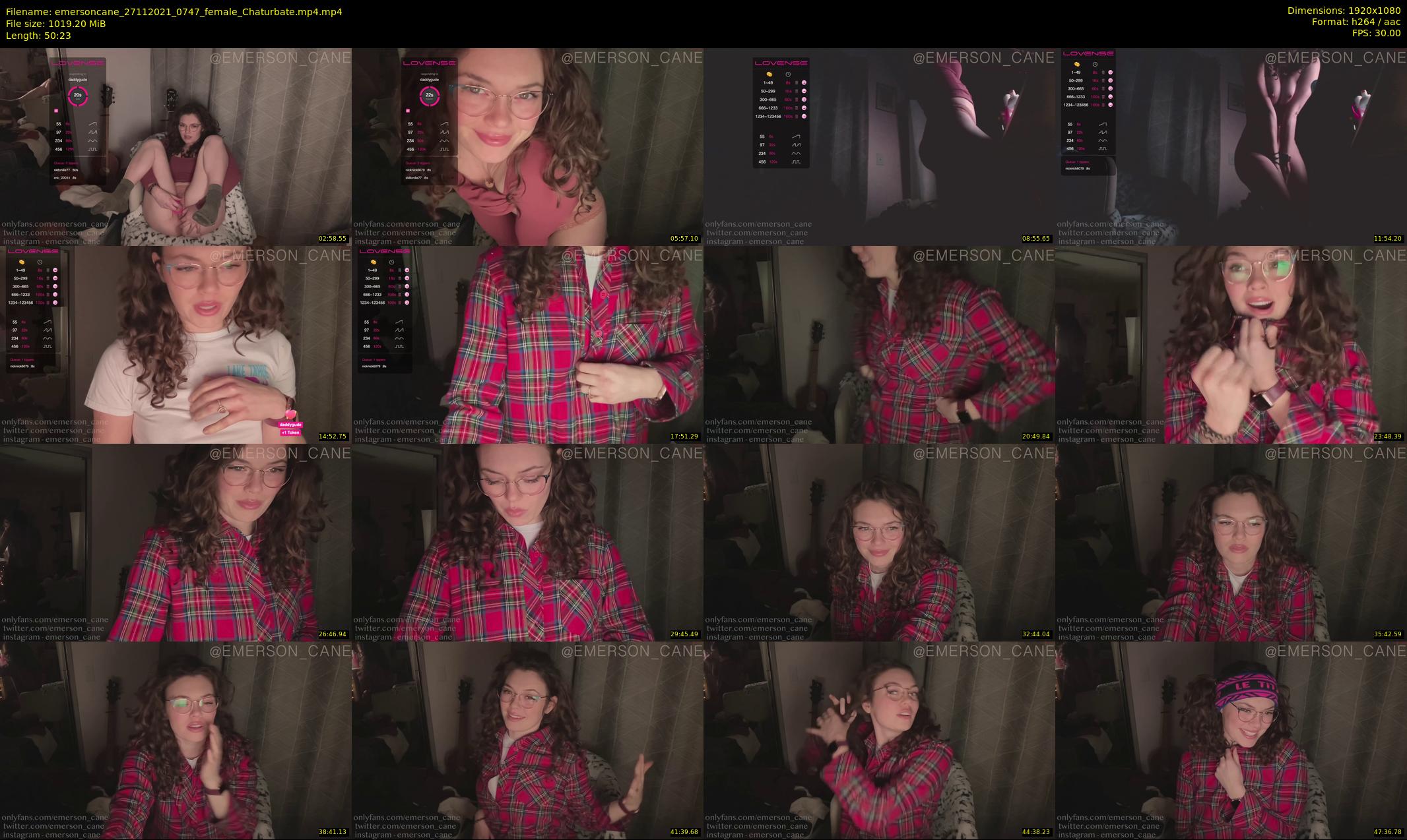 emersoncane — 51 minute Chaturbate female cam show recording, 1080p, Nov 27, 2021