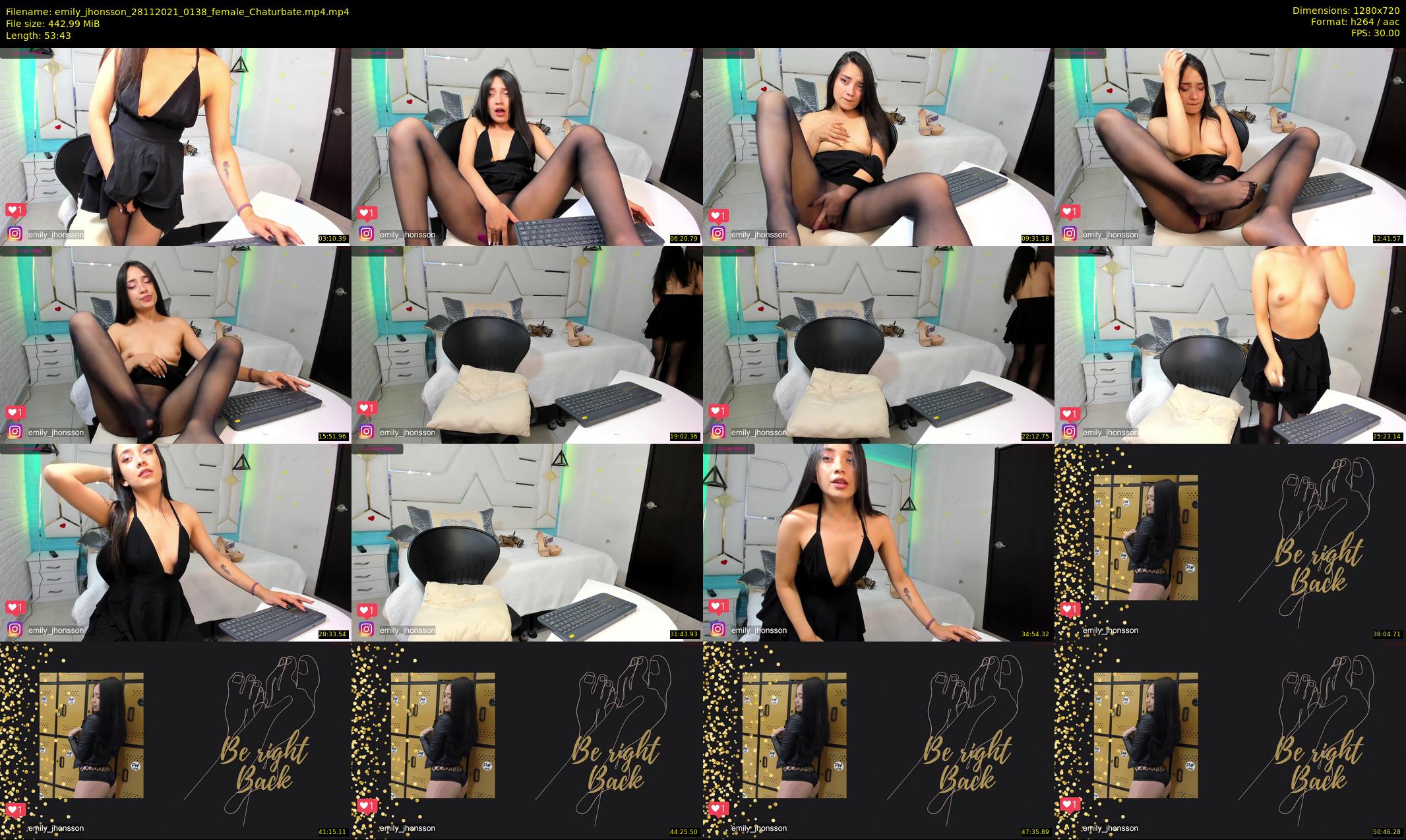 emily_jhonsson — 54 minute Chaturbate female cam show recording, 720p, Nov 28, 2021