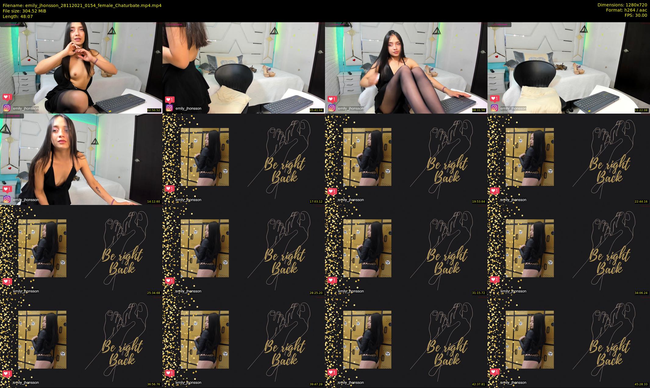 emily_jhonsson — 49 minute Chaturbate female cam show recording, 720p, Nov 28, 2021