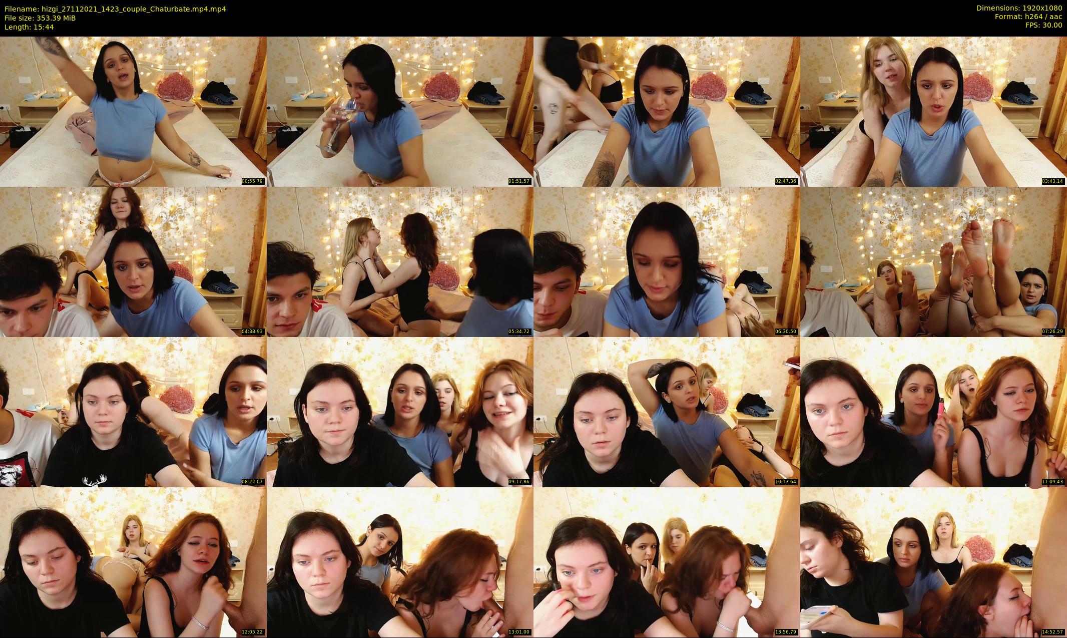 hizgi — 16 minute Chaturbate couple cam show recording, 1080p, Nov 27, 2021