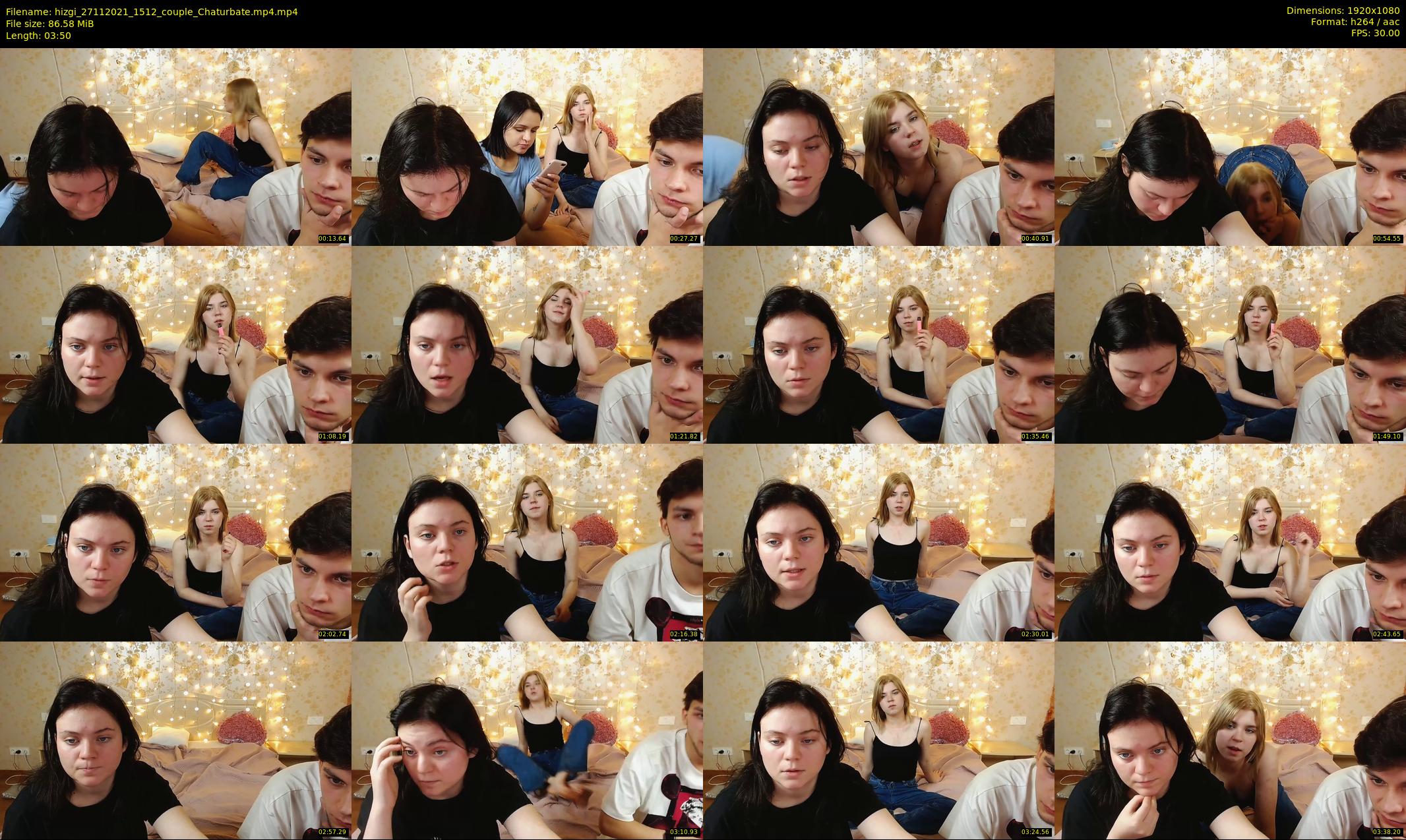 hizgi — 4 minute Chaturbate couple cam show recording, 1080p, Nov 27, 2021