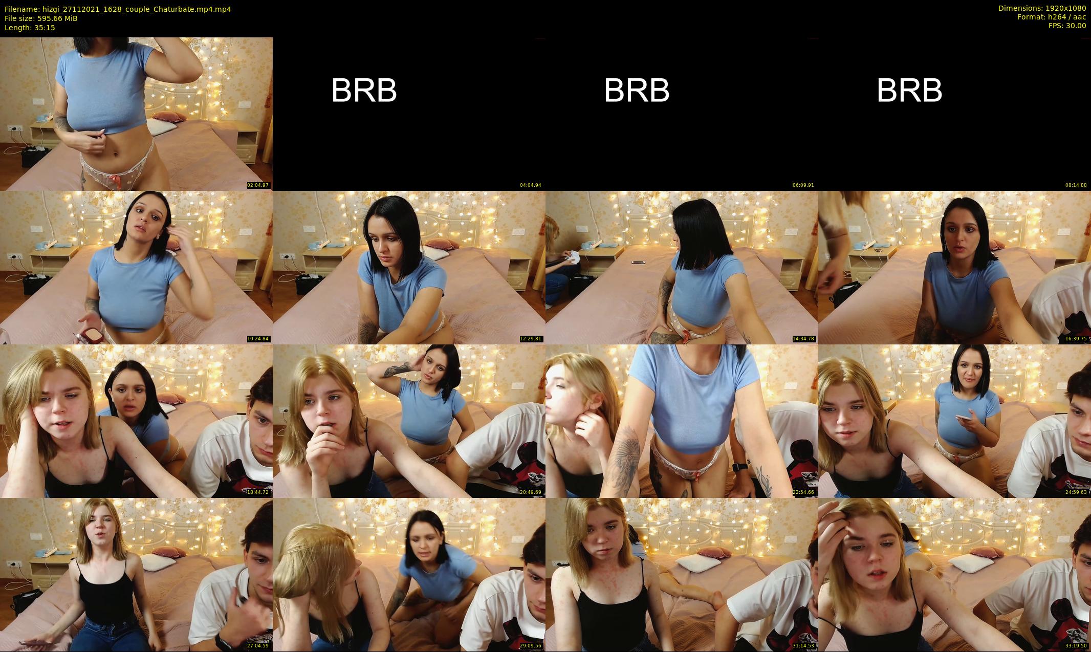 hizgi — 36 minute Chaturbate couple cam show recording, 1080p, Nov 27, 2021