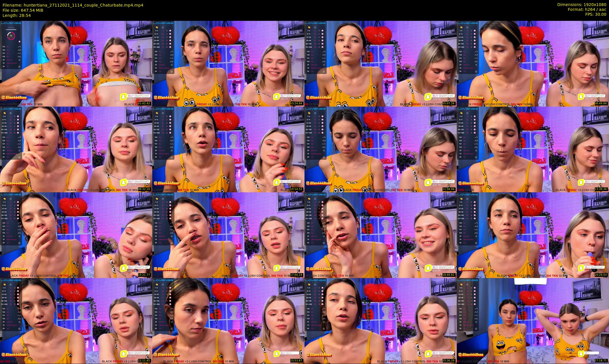 huntertiana — 29 minute Chaturbate female cam show recording, 1080p, Nov 27, 2021