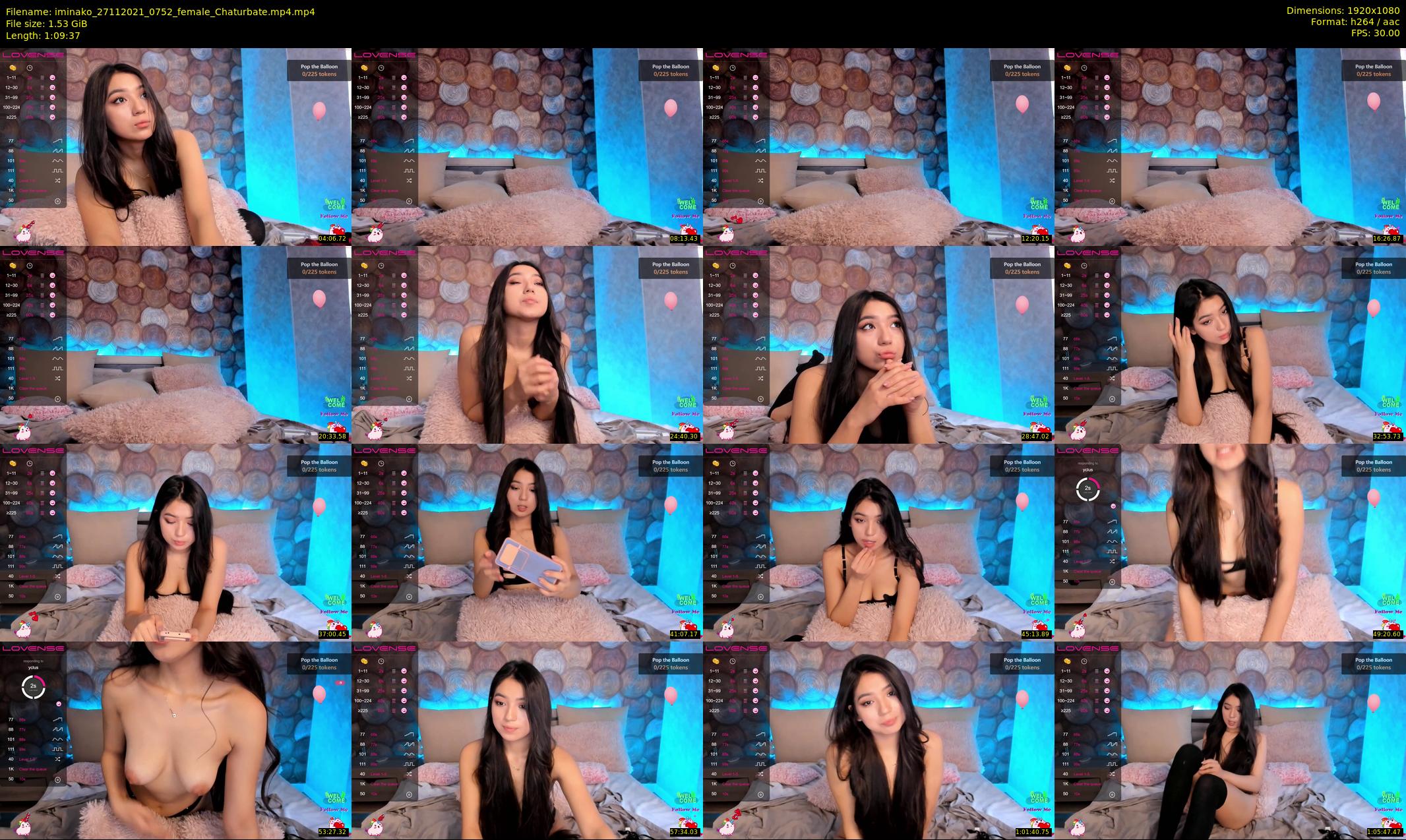 iminako — 70 minute Chaturbate female cam show recording, 1080p, Nov 27, 2021