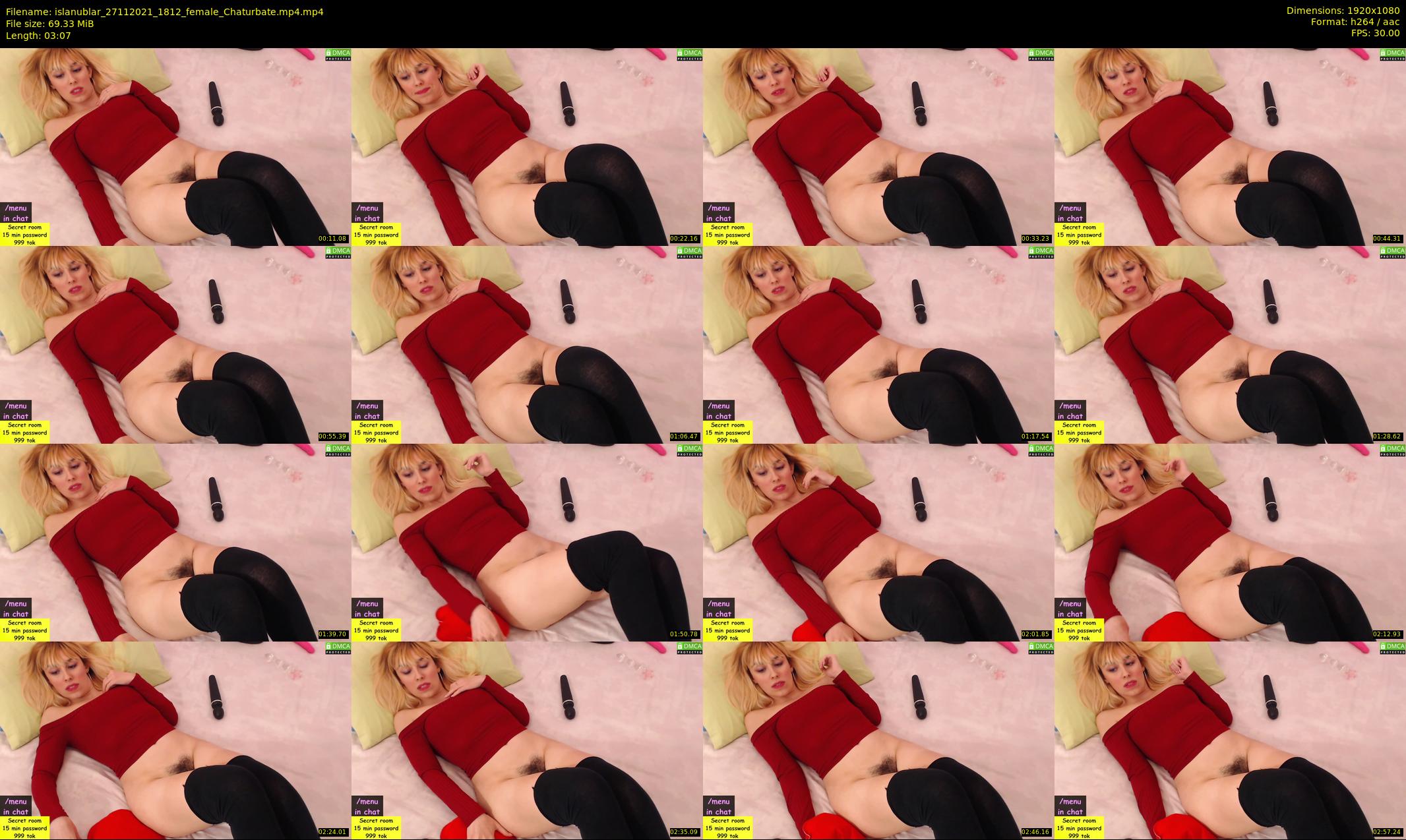 islanublar — 4 minute Chaturbate female cam show recording, 1080p, Nov 27, 2021