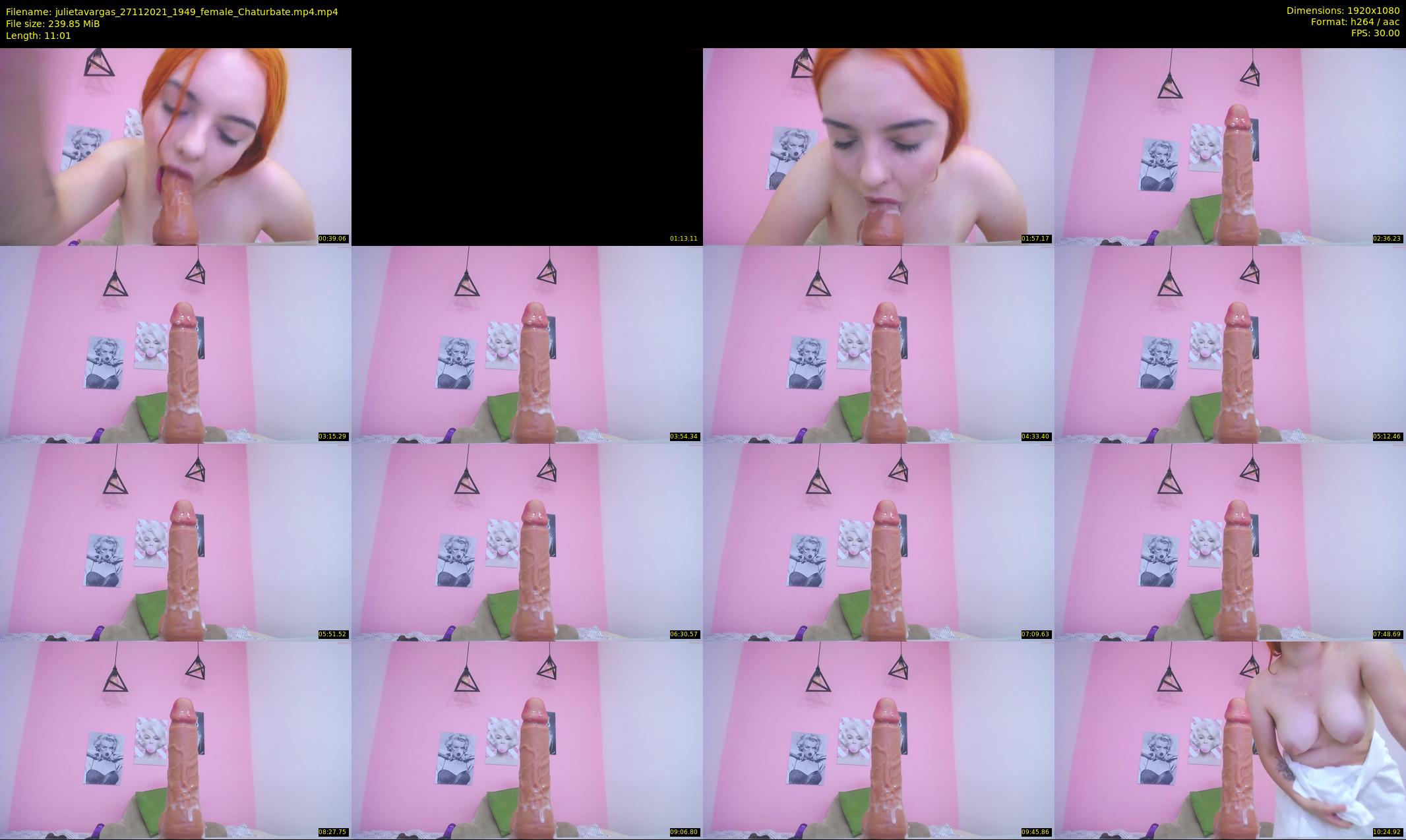 julietavargas — 12 minute Chaturbate female cam show recording, 1080p, Nov 27, 2021