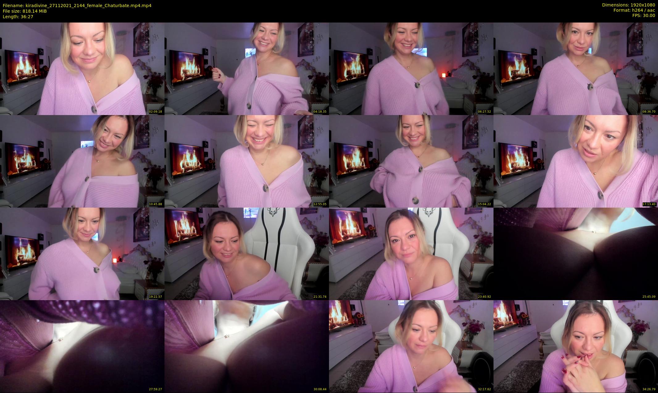kiradivine — 37 minute Chaturbate female cam show recording, 1080p, Nov 27, 2021