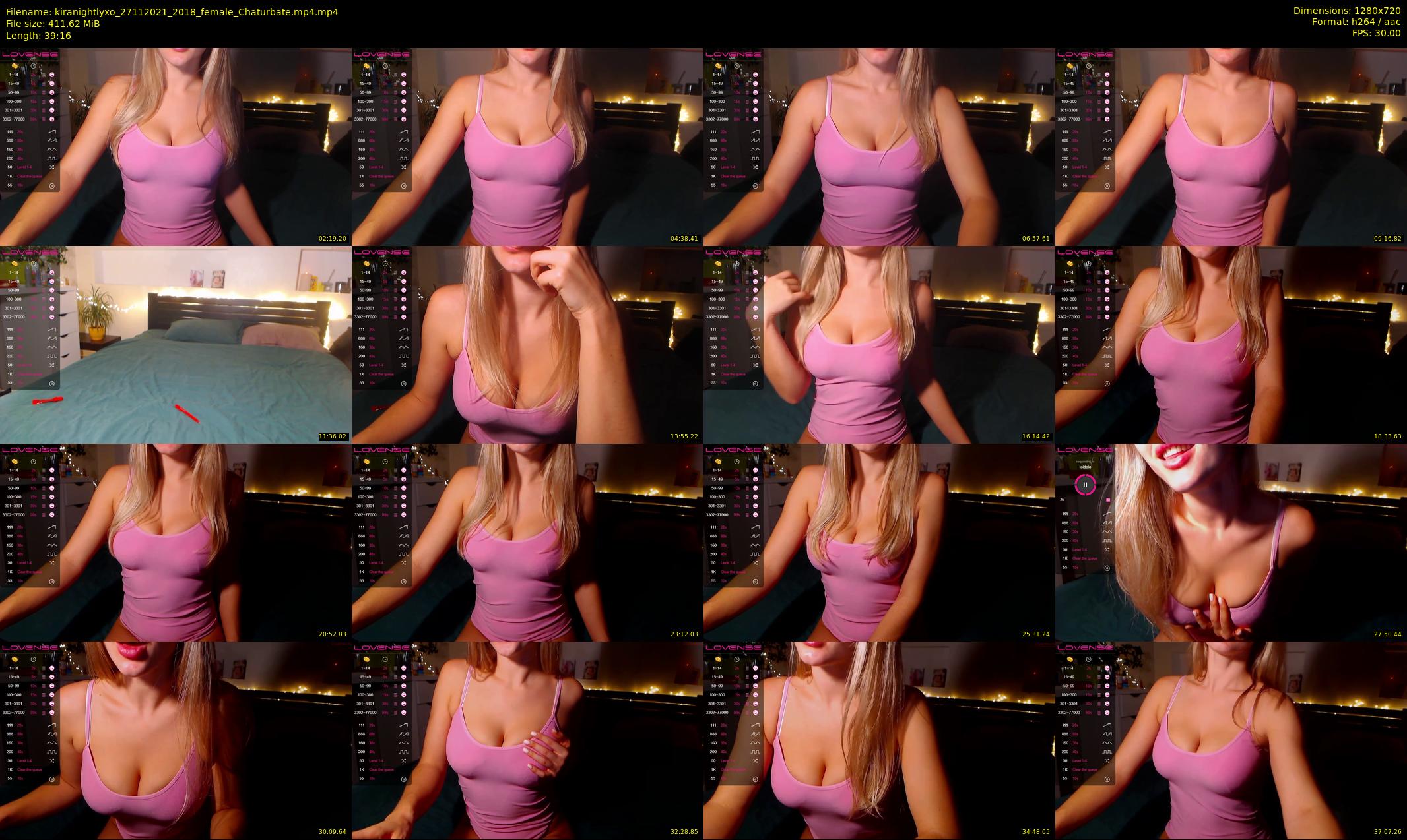 kiranightlyxo — 40 minute Chaturbate female cam show recording, 720p, Nov 27, 2021