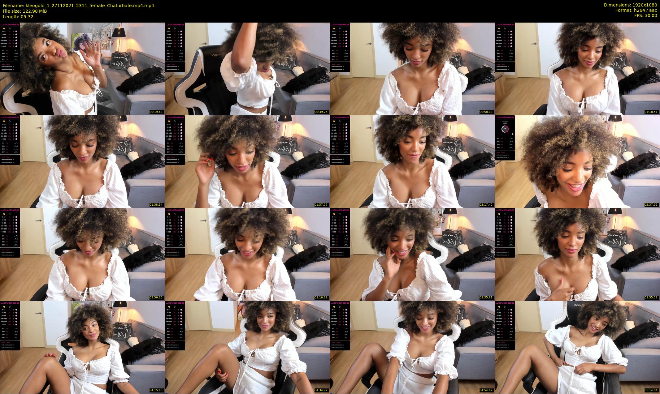 kleogold_1 — 6 minute Chaturbate female cam show recording, 1080p, Nov 27, 2021